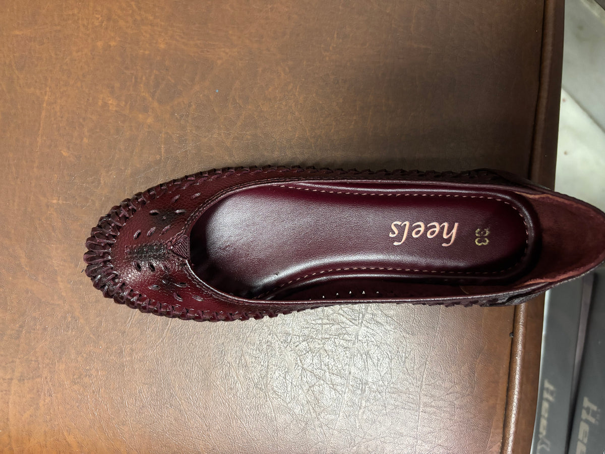 Gemini Perforated Leather Ballerinas