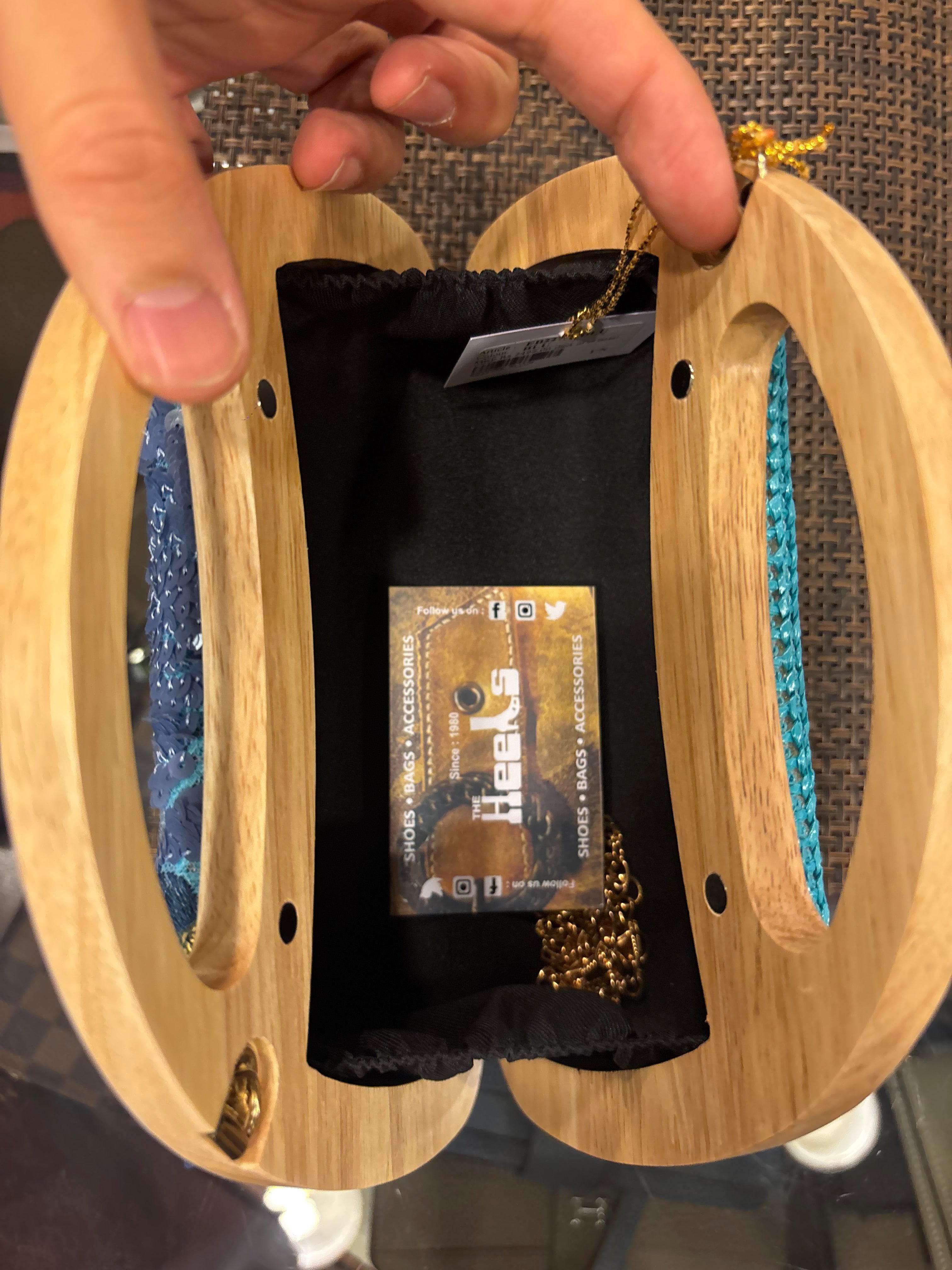 Crochet Wooden Box Sling Bags