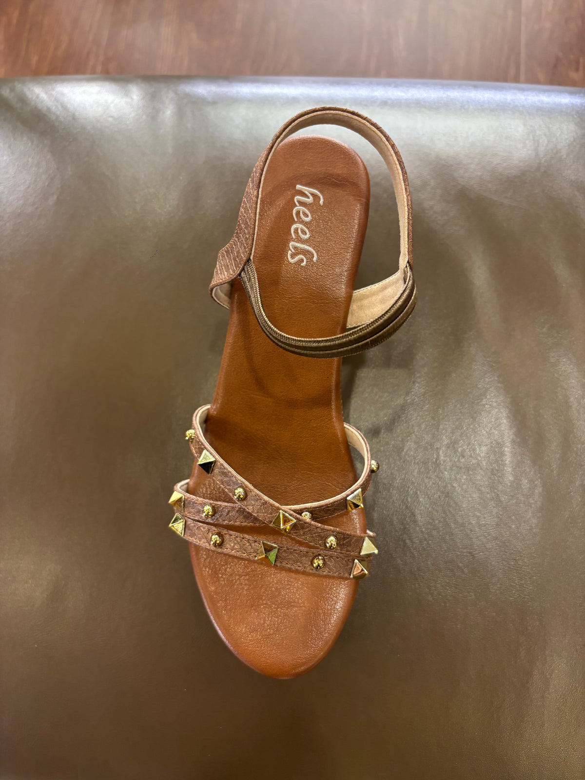 Aurelia Snake Texture Platform Block Heel Sandal