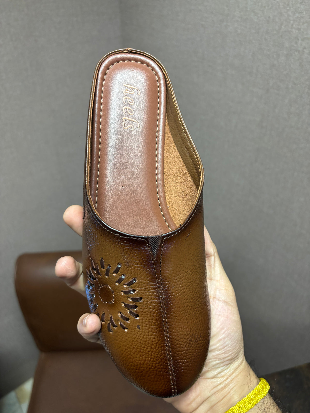 Lydia Leather Back Open Everyday Mules