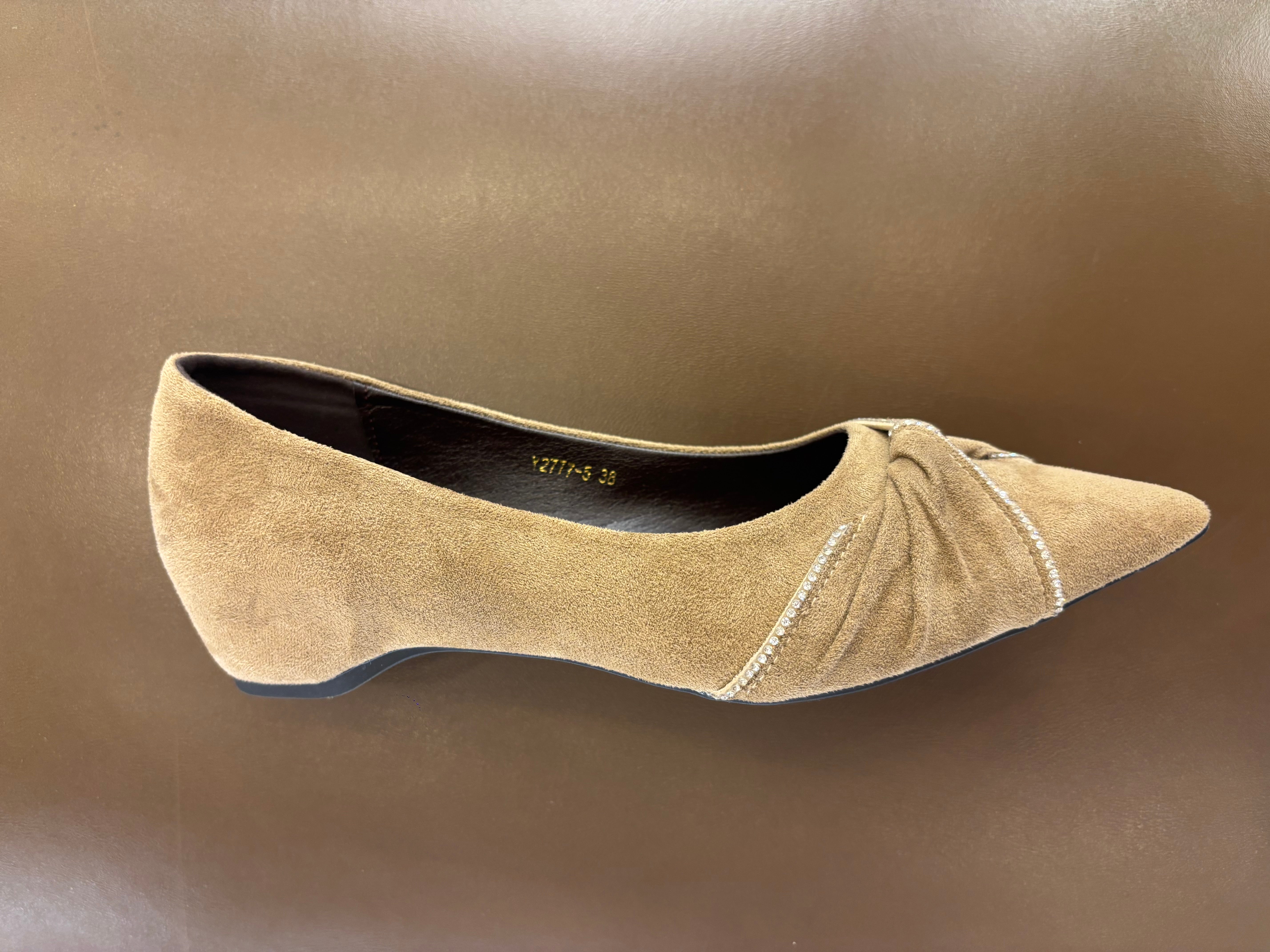 Sloane Wedge Suede Swirl Ballerinas