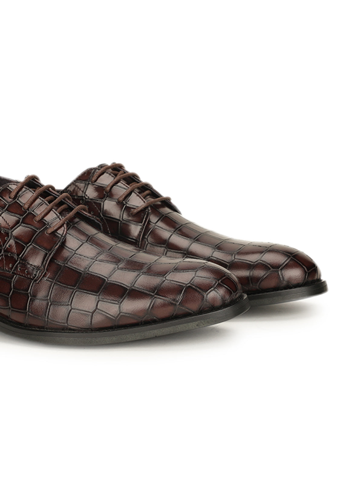 Godfrey Croco Lace Up Derby Shoes