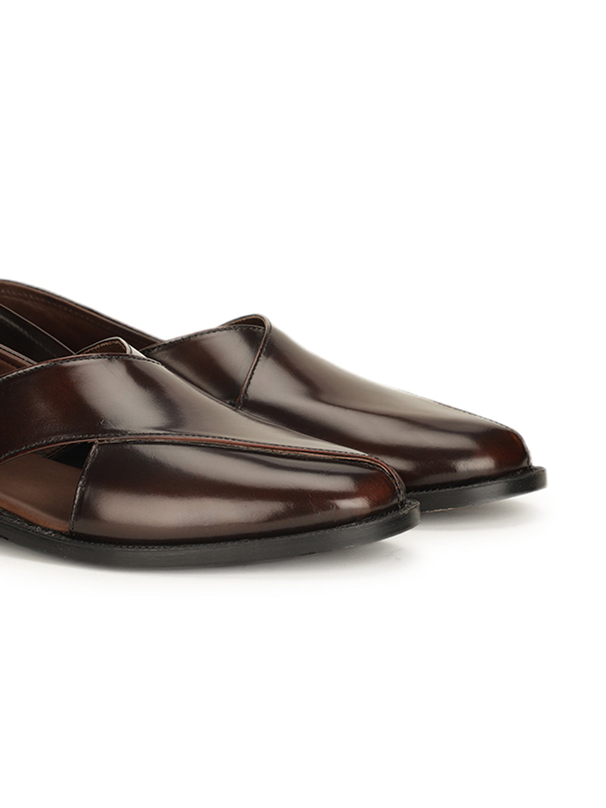 Ophelia Leather Ethnic Peshawaris - The Heels India