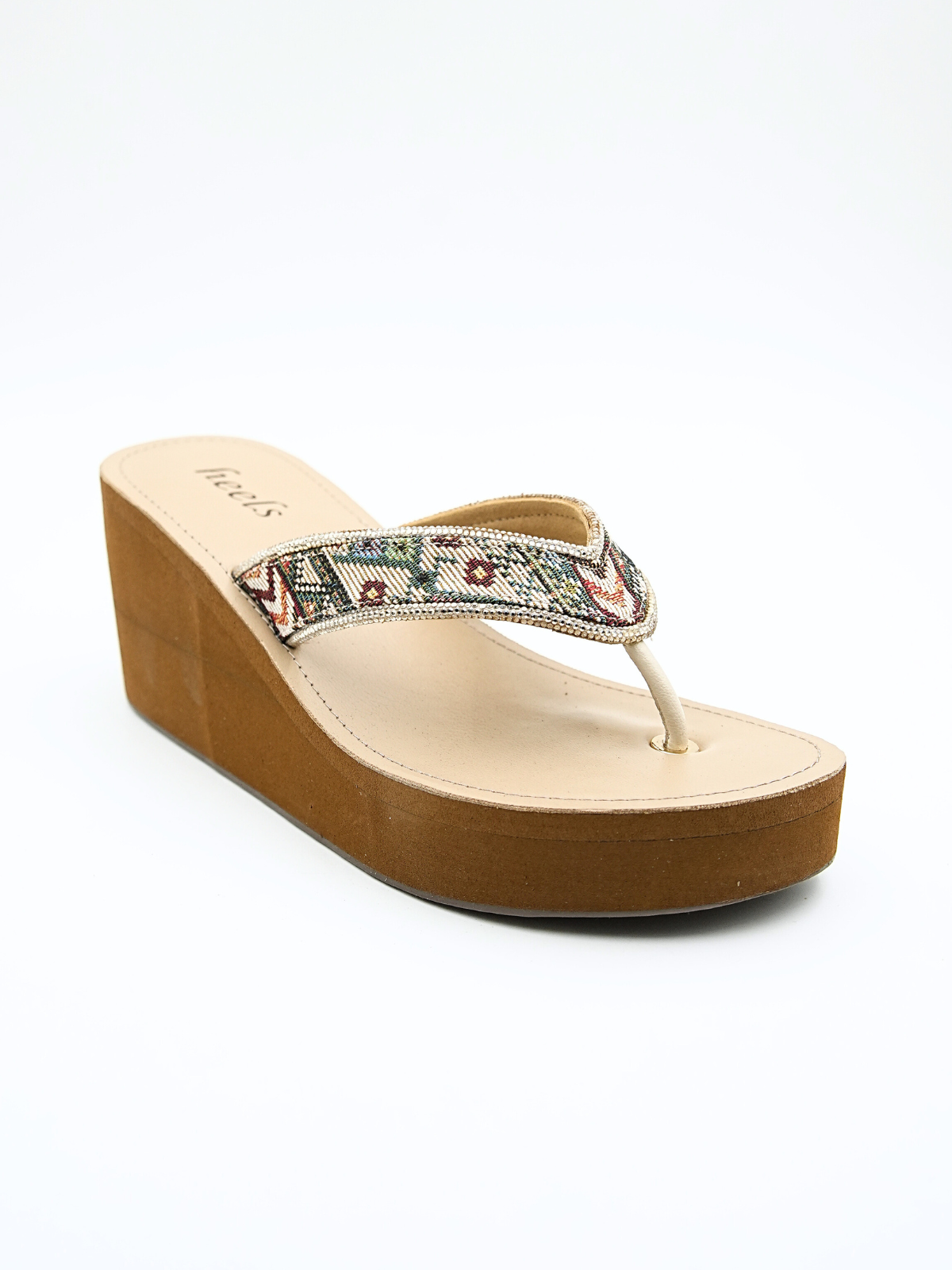 Kristen Wedge Heel Slippers