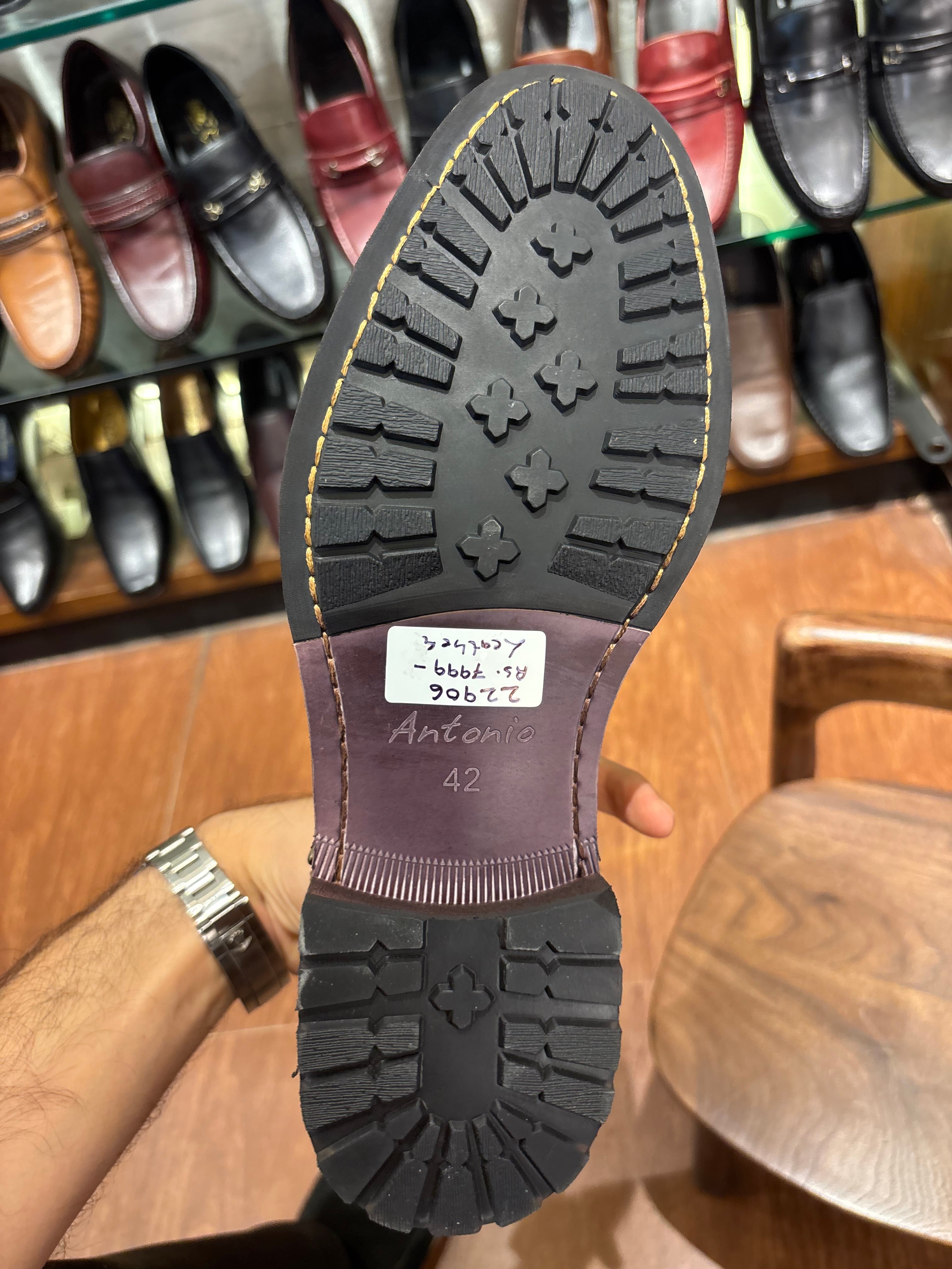 Romano Woven Leather Cage Sandal