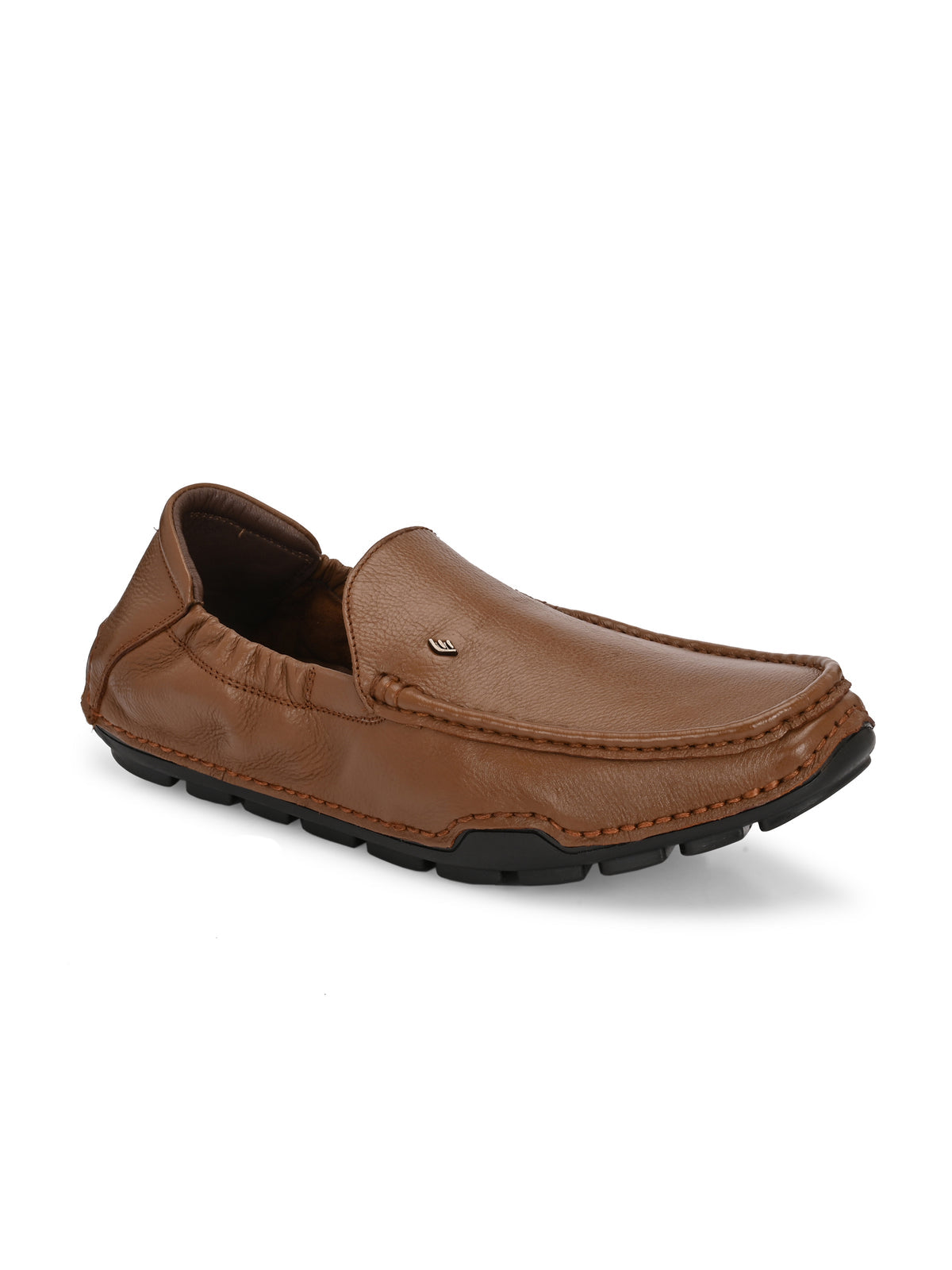Clyde Leather Back Elastic Cushioned Loafers - The Heels India