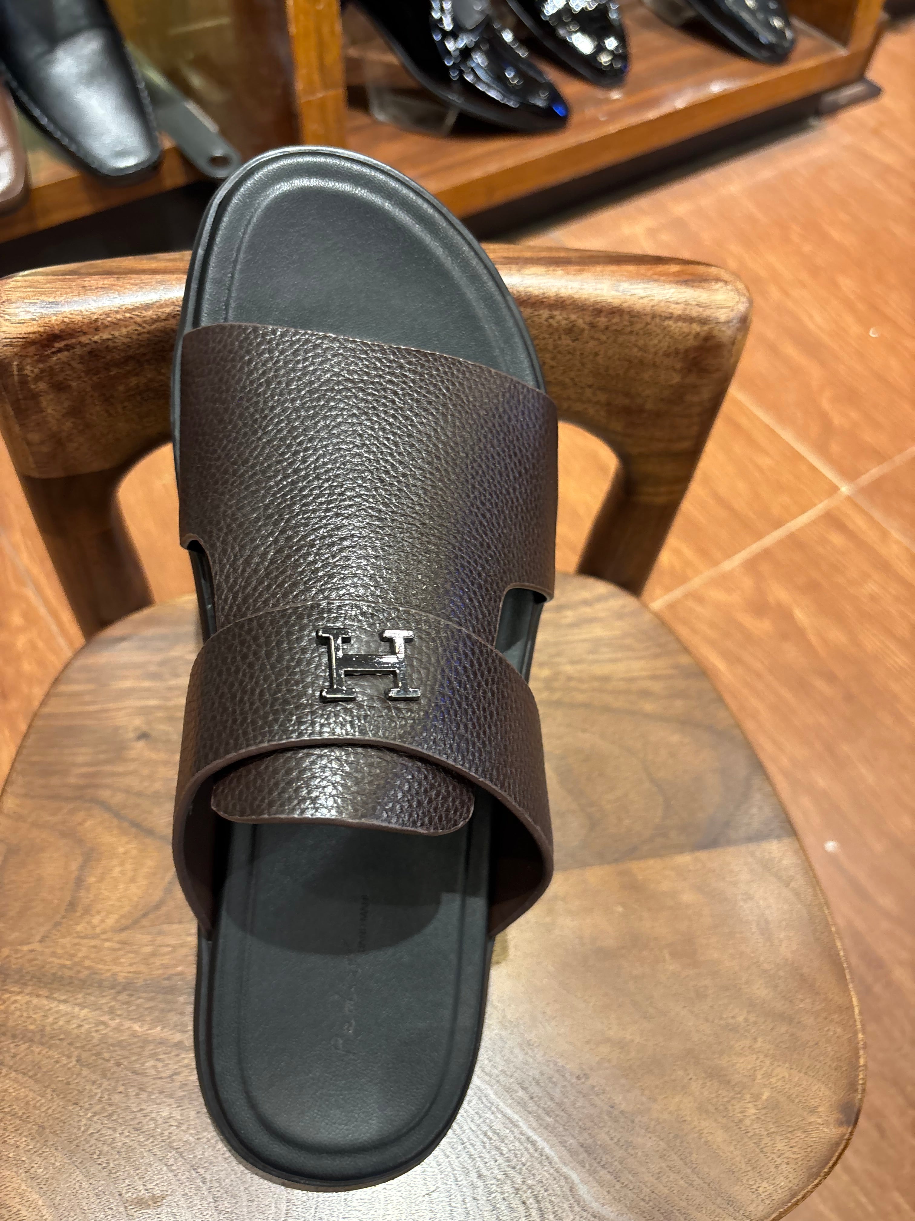 Edward Premium Leather Sliders
