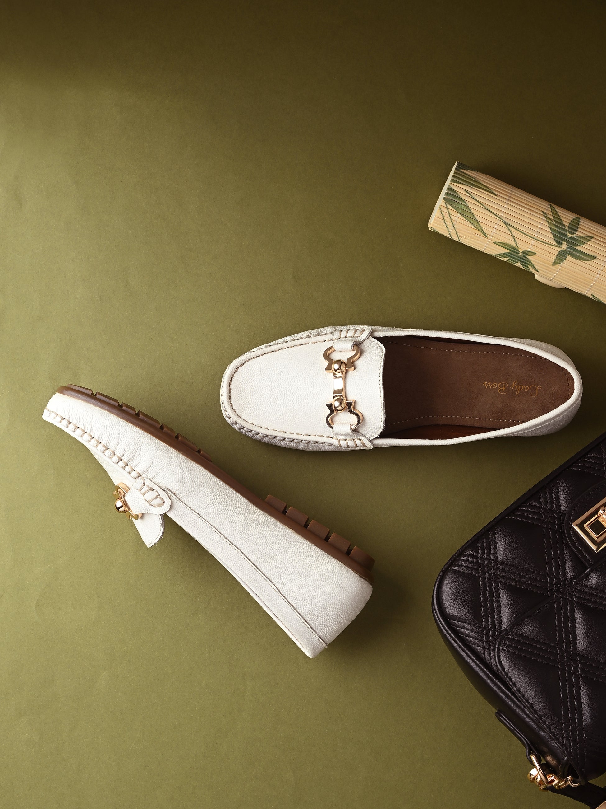 Lexi Cushioned Leather Loafers - The Heels India