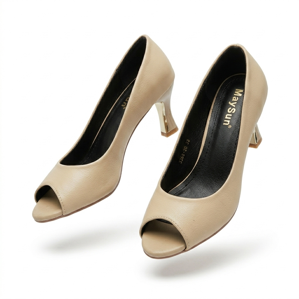 Opera Peep Toe Pencil Heels