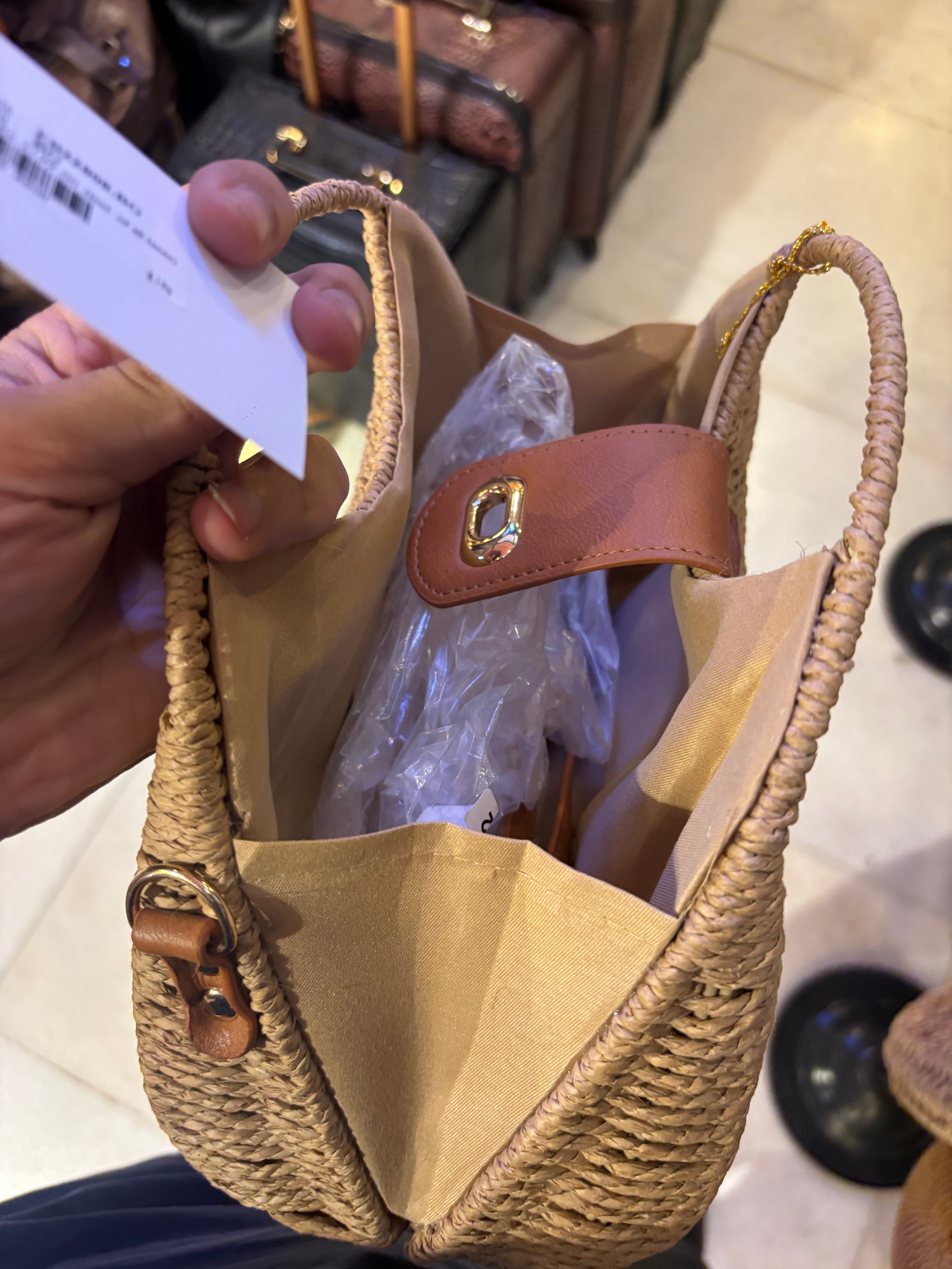 Top Handle Boho Straw Sling Bags