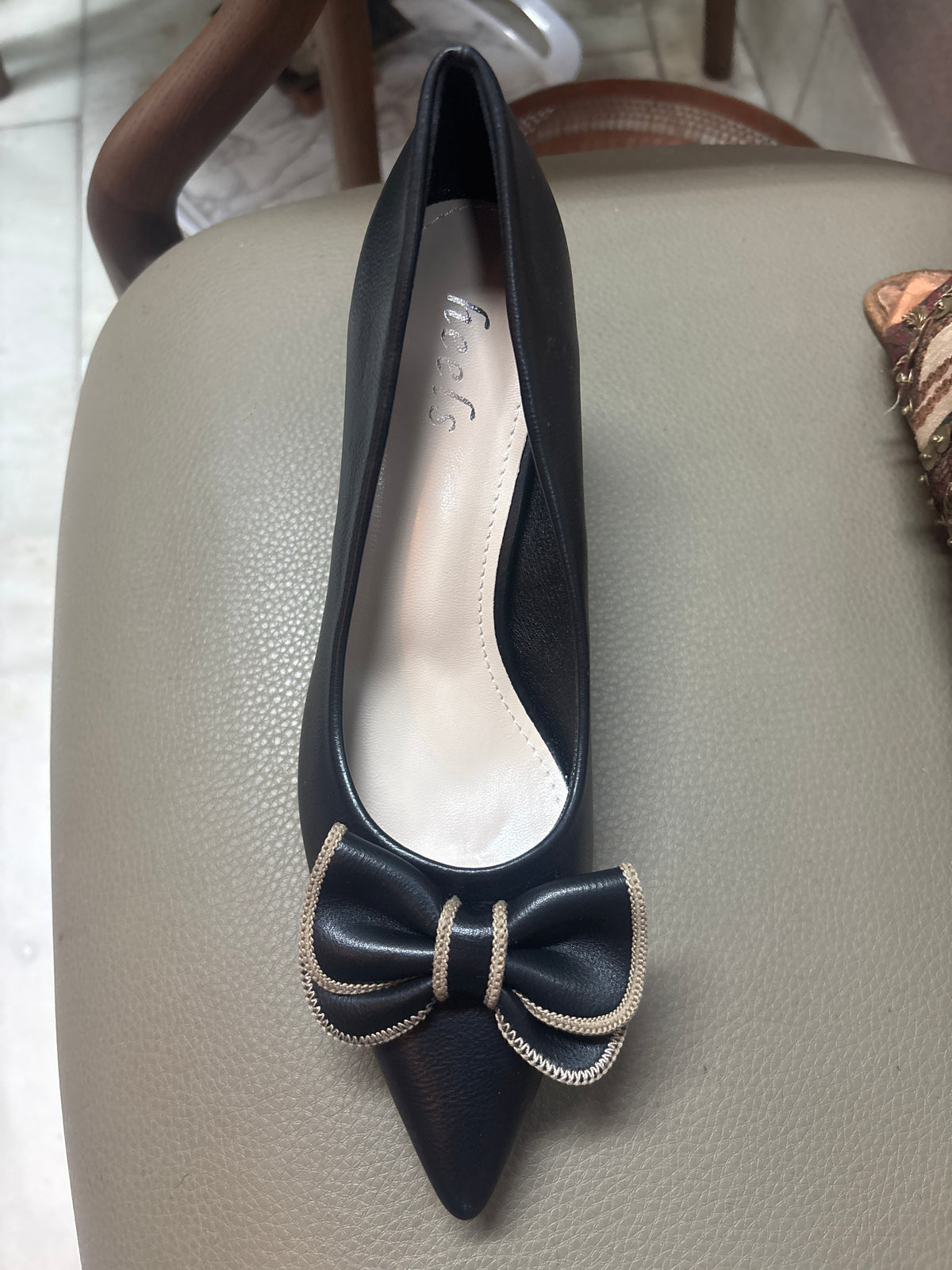 Rosalia Bow Pencil Heel Stilettoes