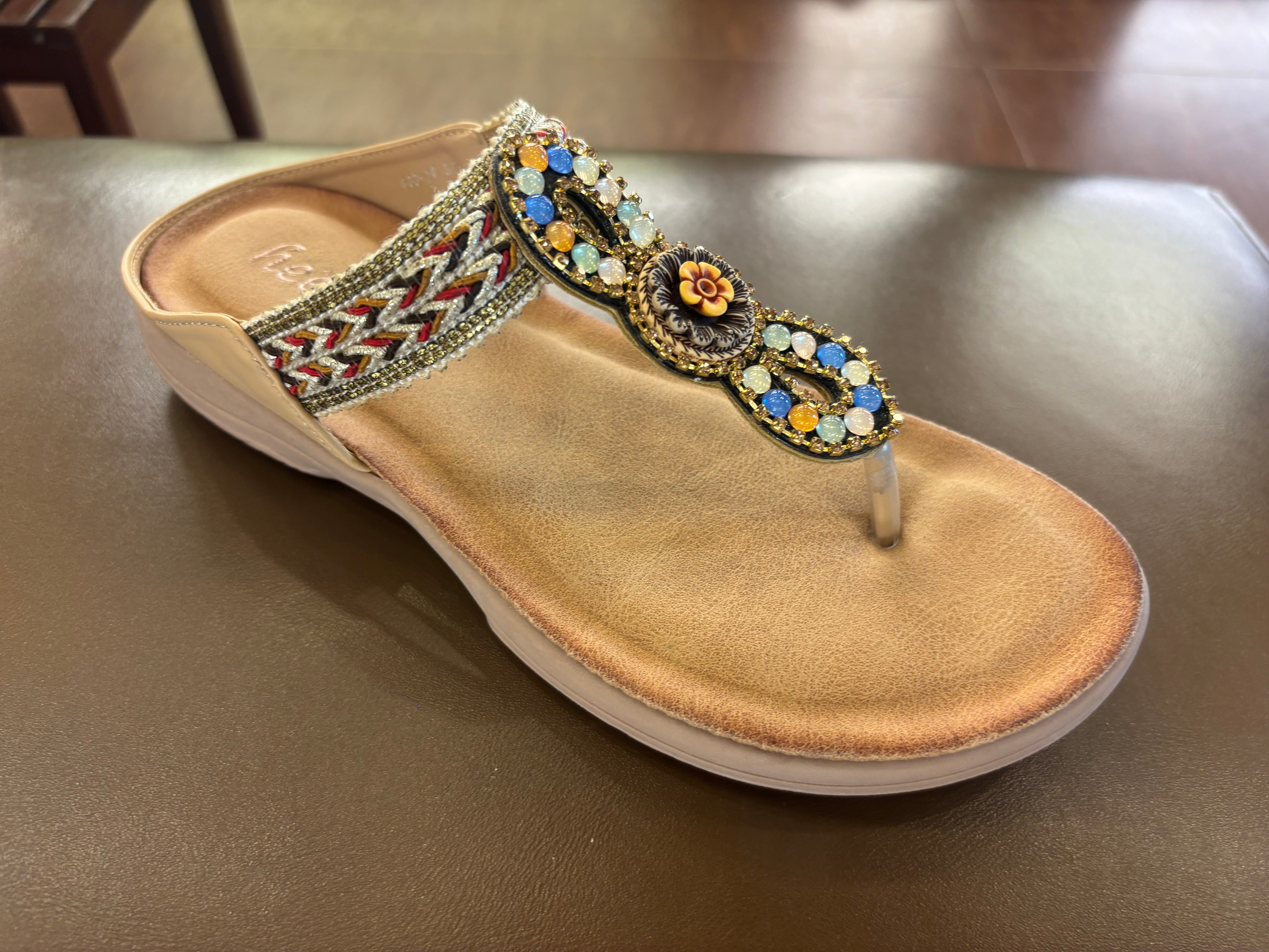 Thalassa Embroidered Cushioned Slippers