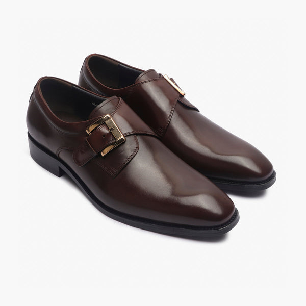 Lorelei Buckle Leather Monk Strap