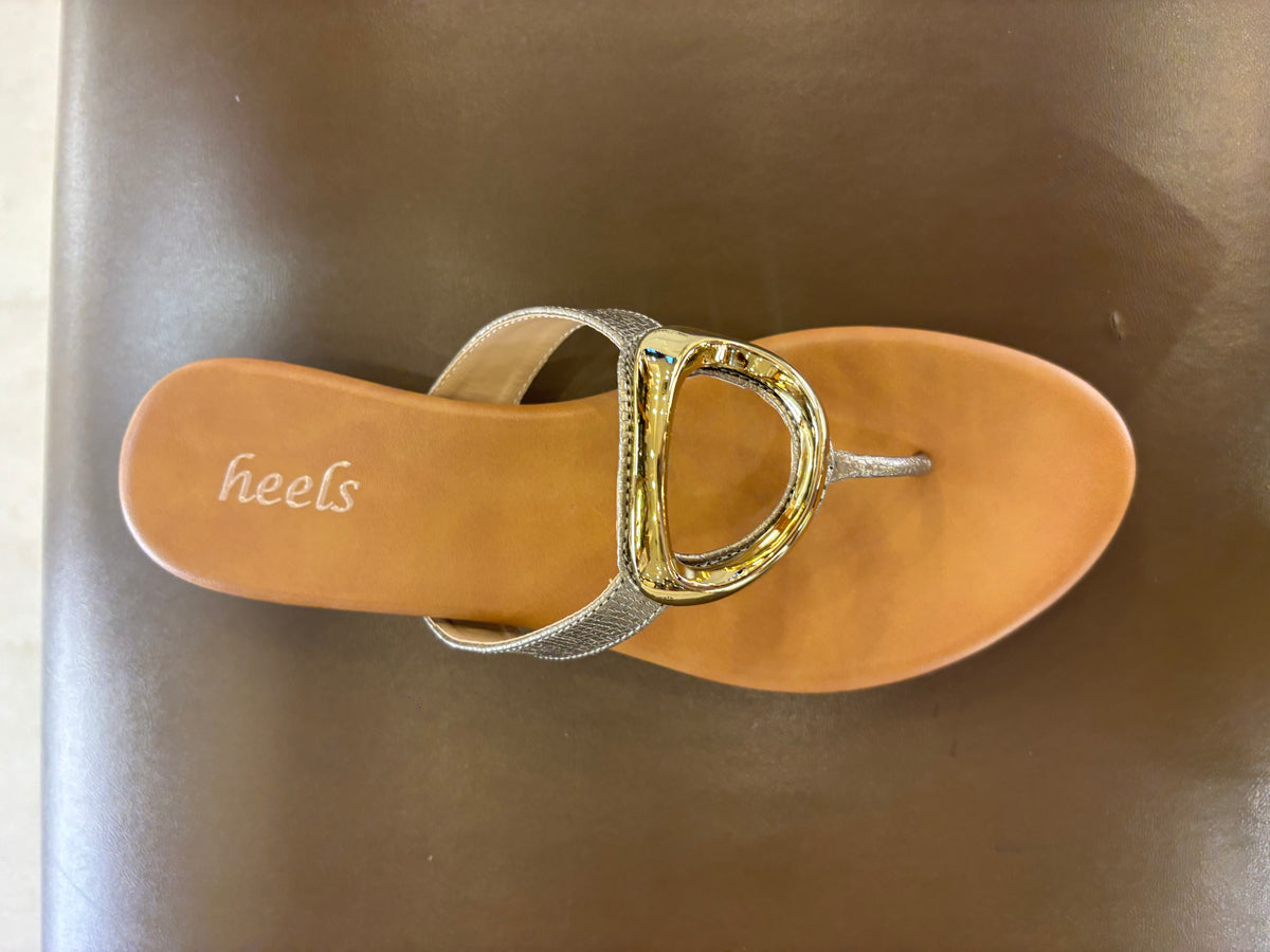 Nova 2.0 Buckled Cushioned Sliders in Zinc - The Heels India