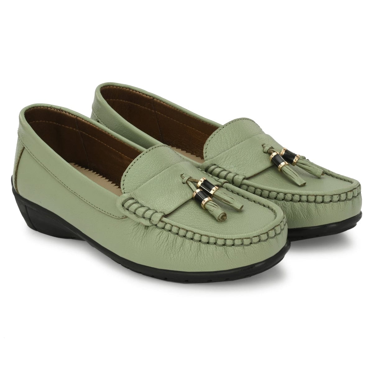 Sydney Tassel Leather Loafers