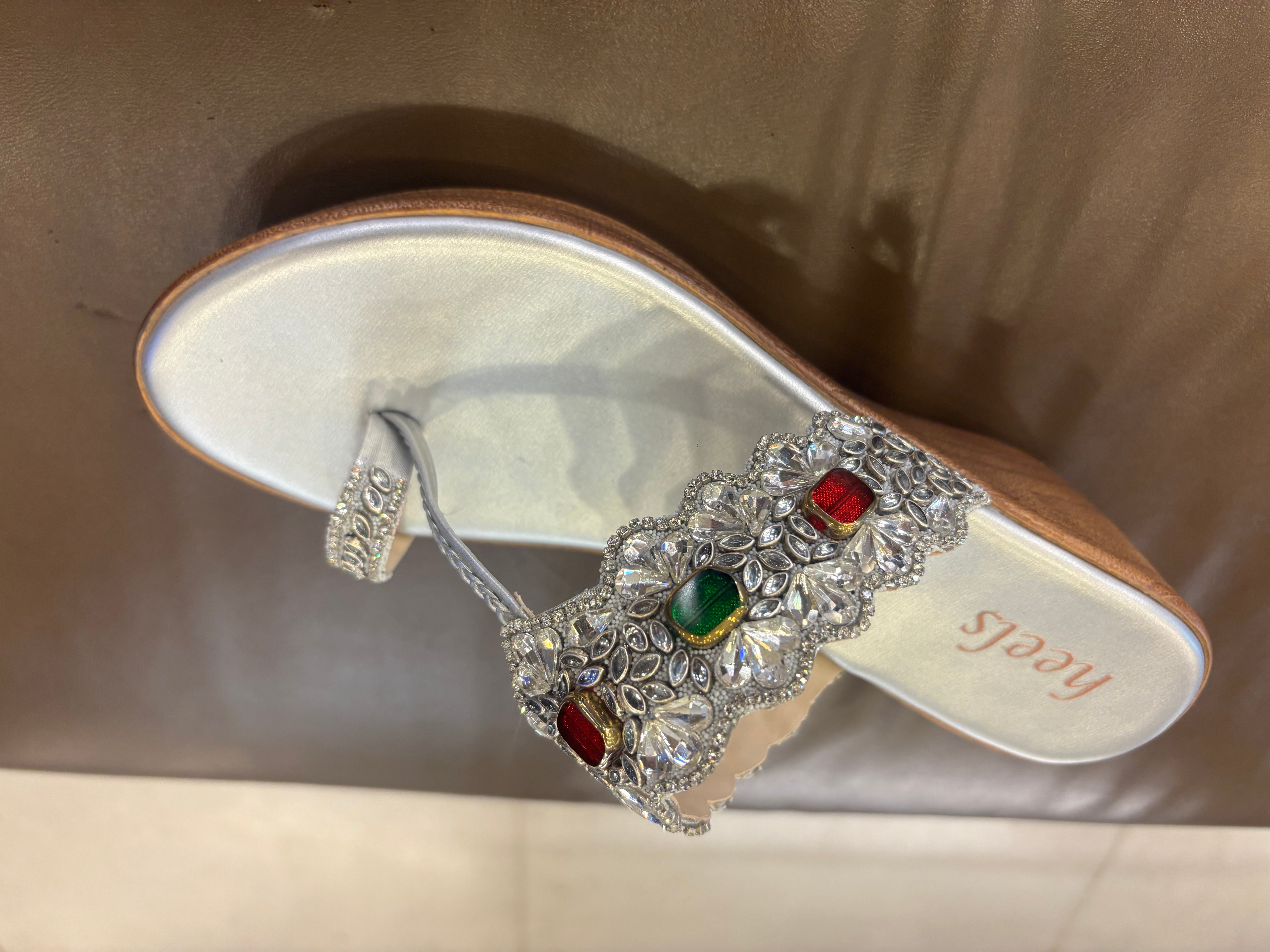 Noor Embellished Ethnic Fancy Wedge Heels