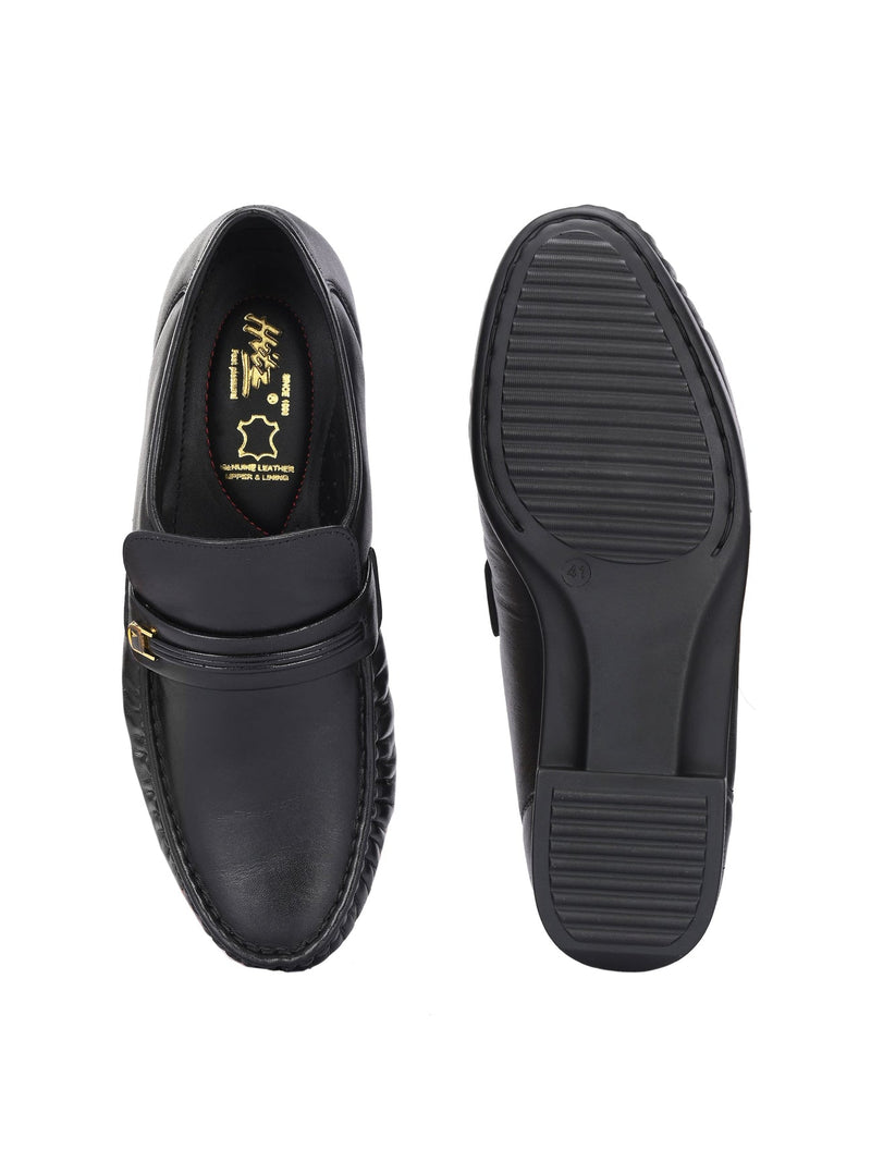 Richard Black Leather Formal Cushion Loafers