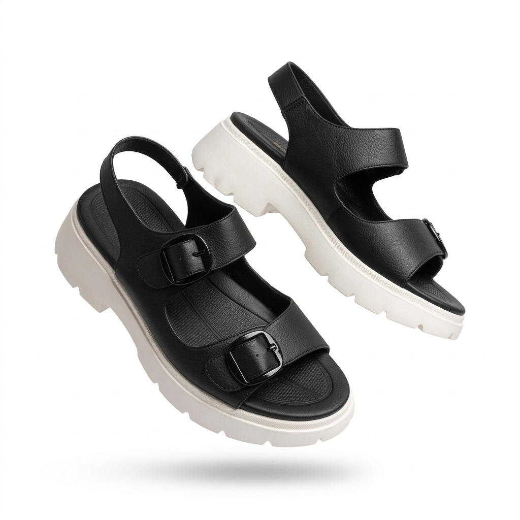 Elara Comfort Chunky Summer Strappy Sandals