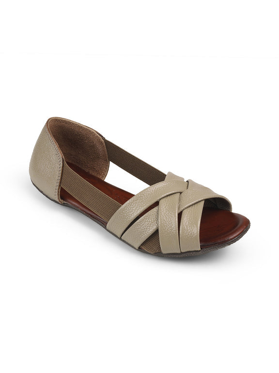 Georgia Leather Crisscross Sandals