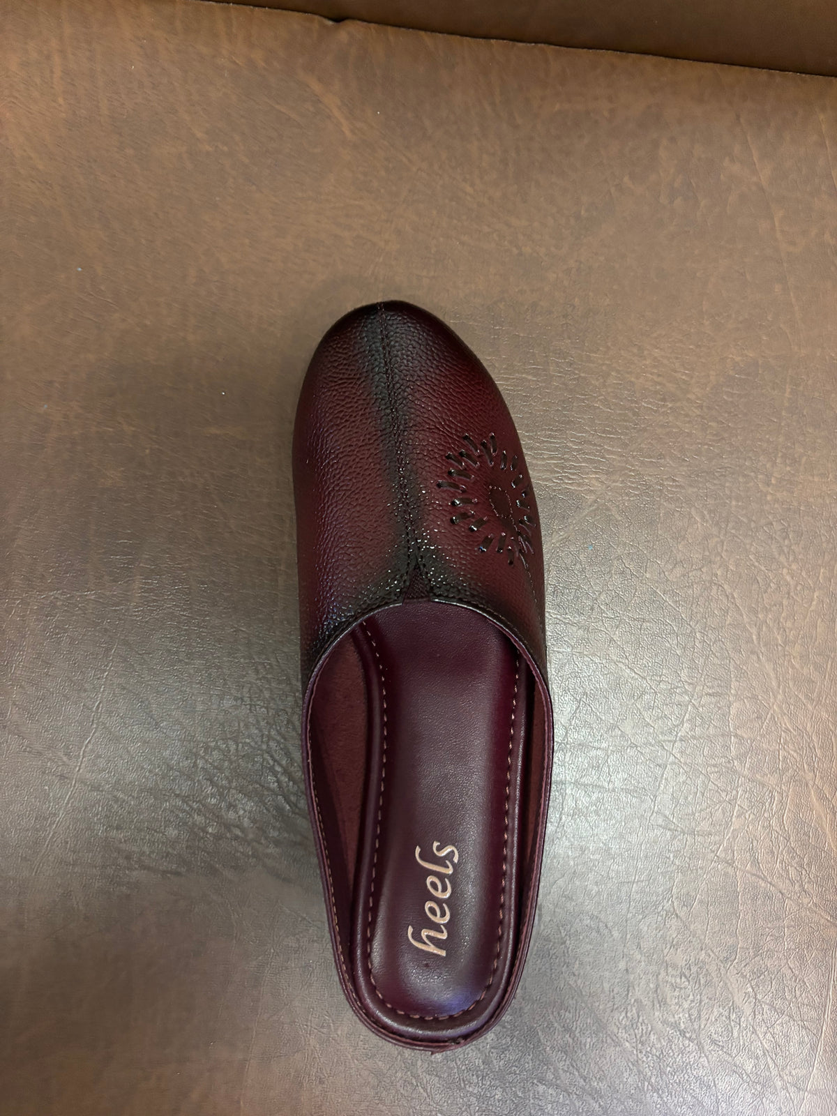 Lydia Leather Back Open Everyday Mules