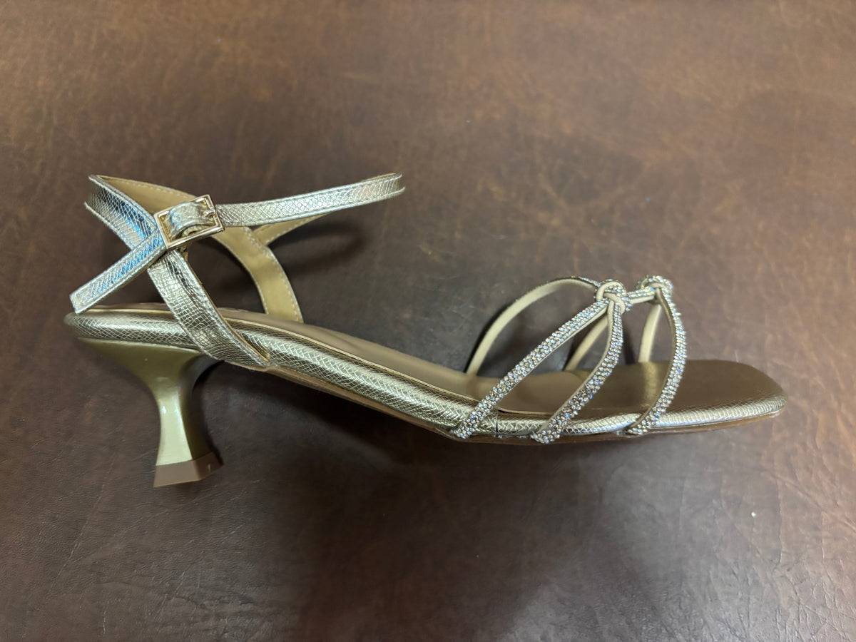 Zara 2.0 Bling Strappy Kitten Heels