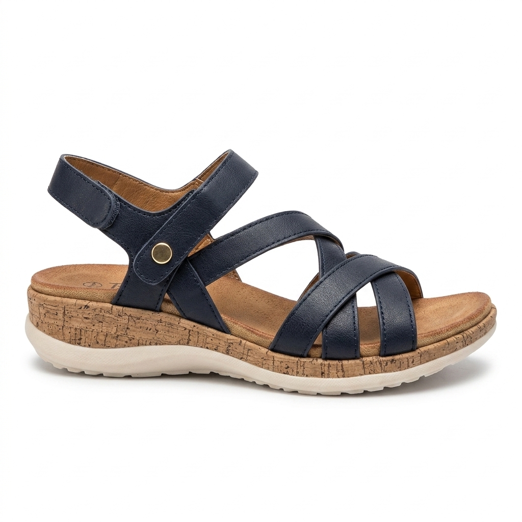 Frida Summer Criss Cross Comfort Velcro Sandals
