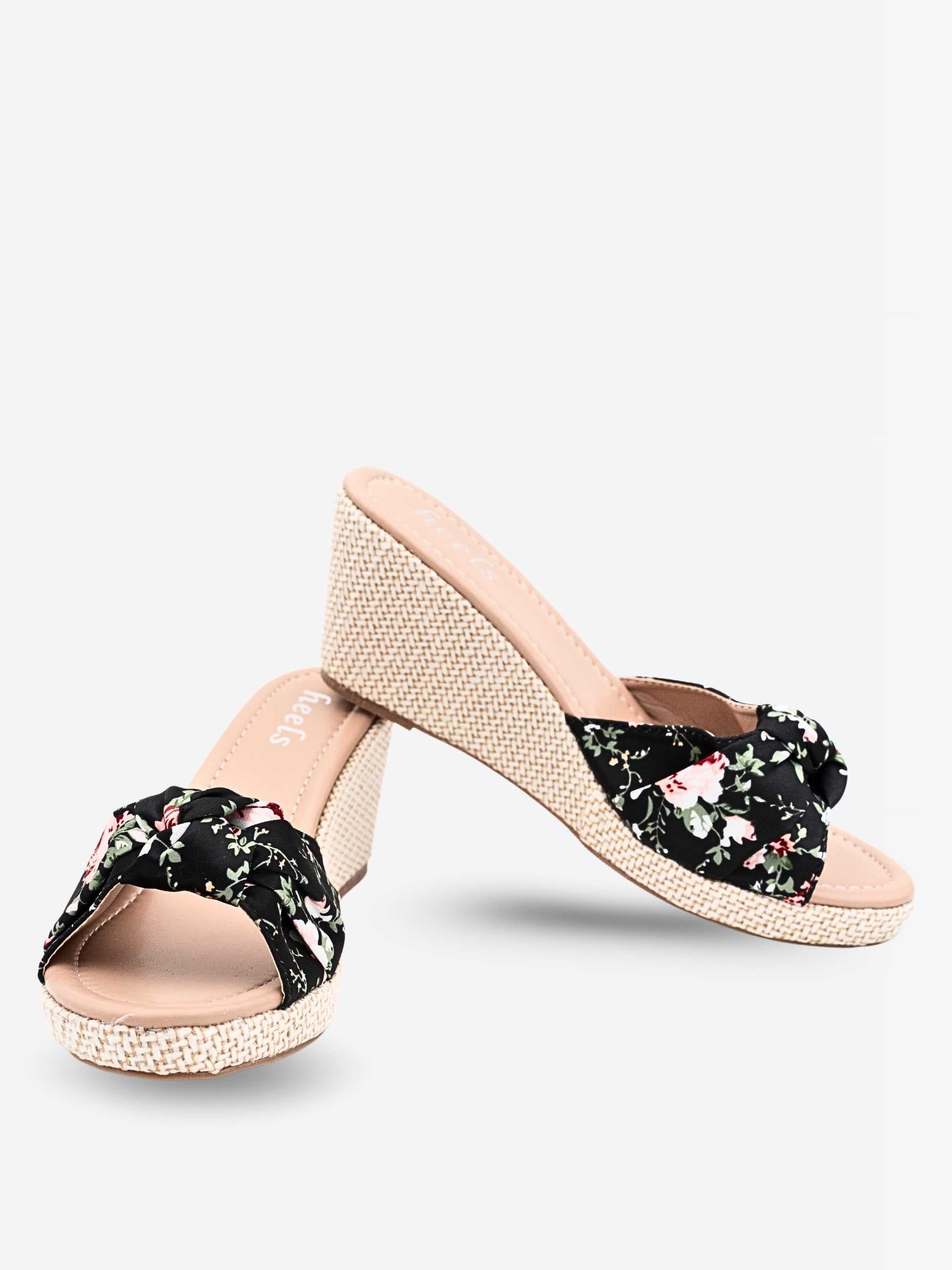 Kate Knot Bow Wedge Heels