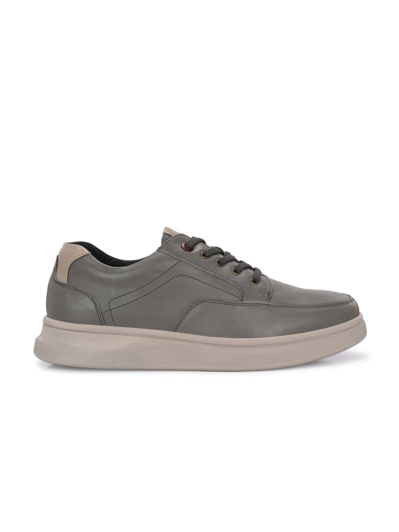 Zero Gravity 2.0 Mateo Grey Leather Lace-up Sneakers