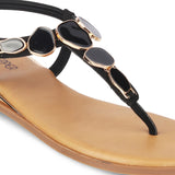 Gitano Flat Back Elastic Sandals