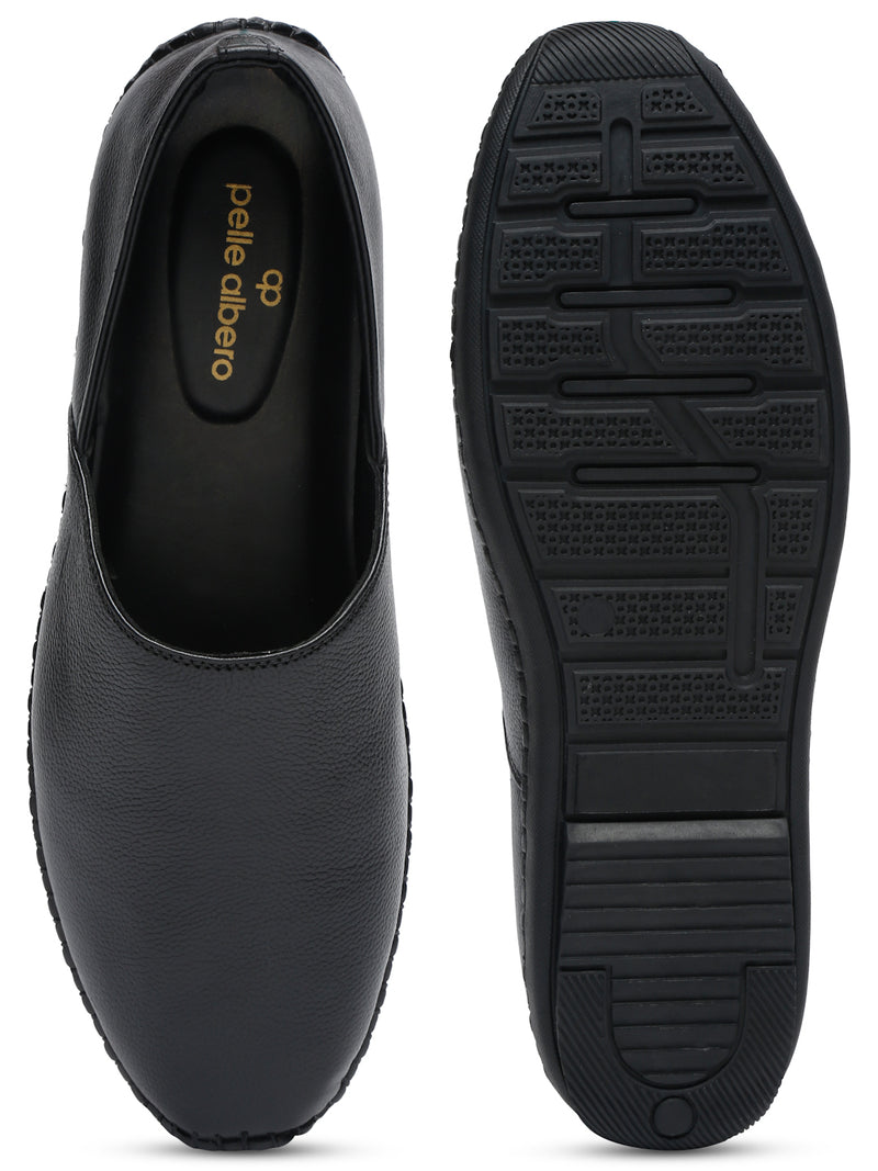 Nathan Ethnic Leather Slip-Ons - The Heels India