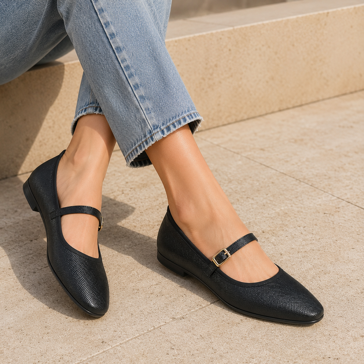 Betty Premium Vegan Mary Jane Ballerinas