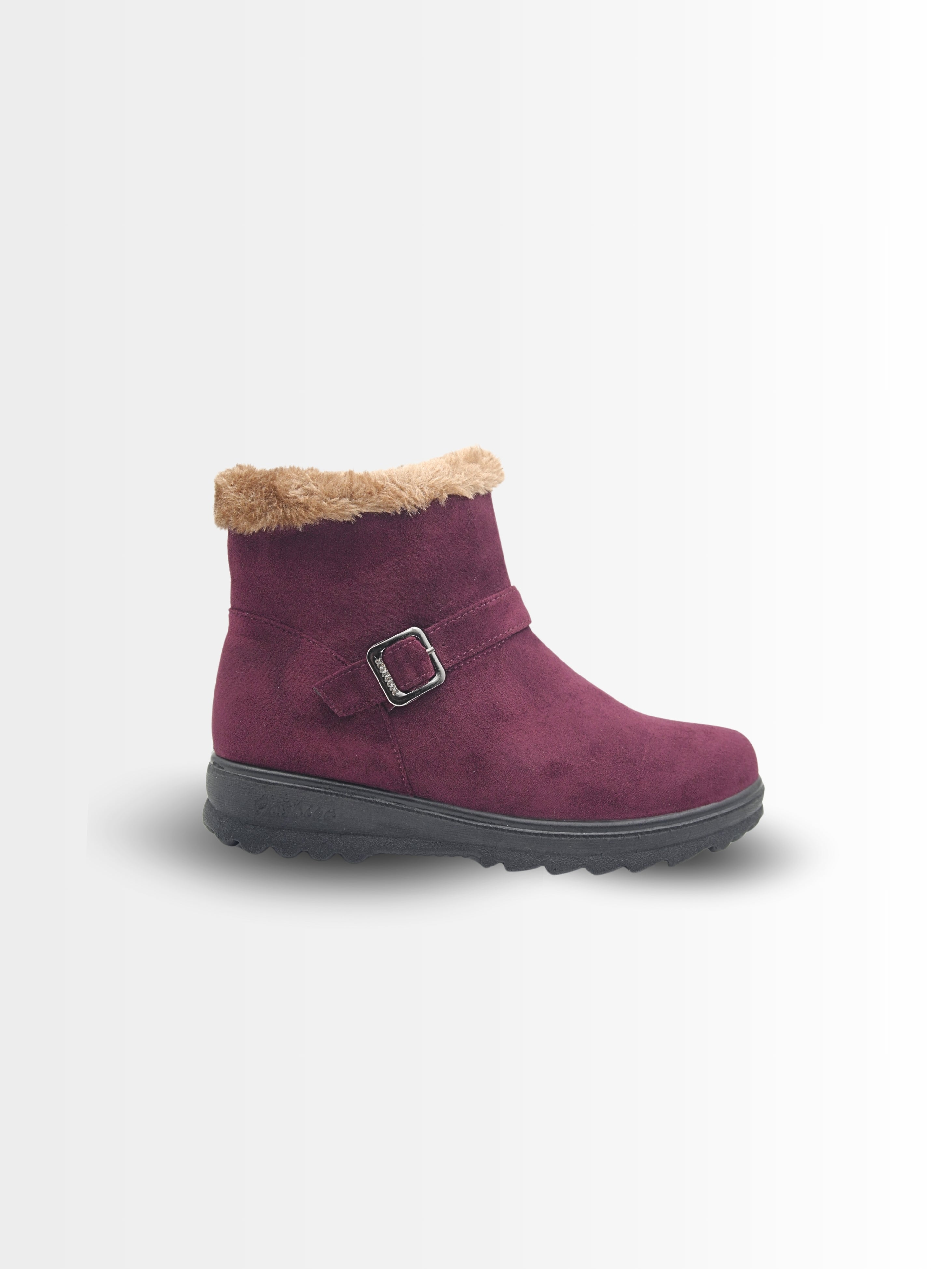 Costara Suede Fur Ankle Boots