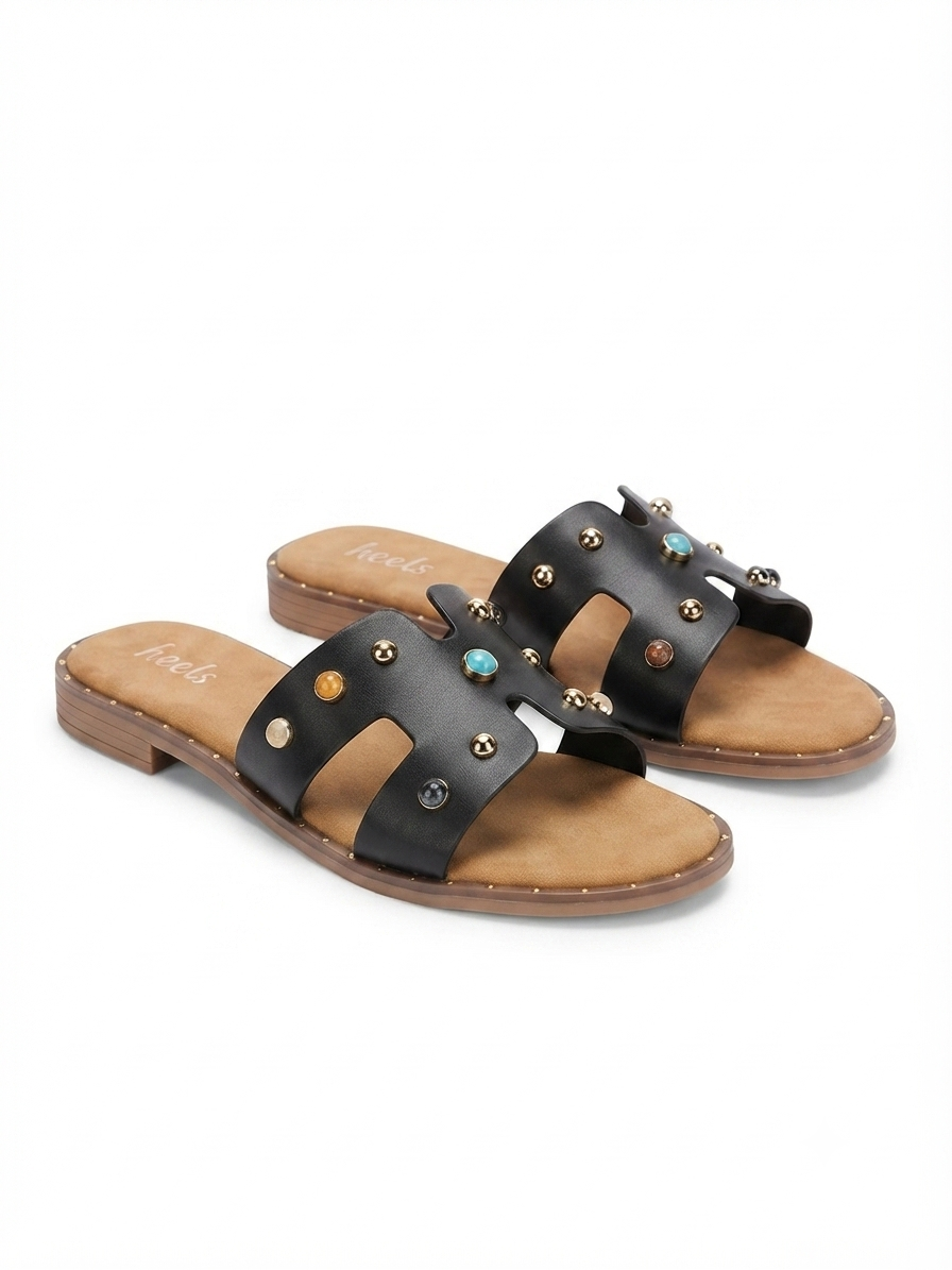 Alor Studded Embellished Summer Sliders