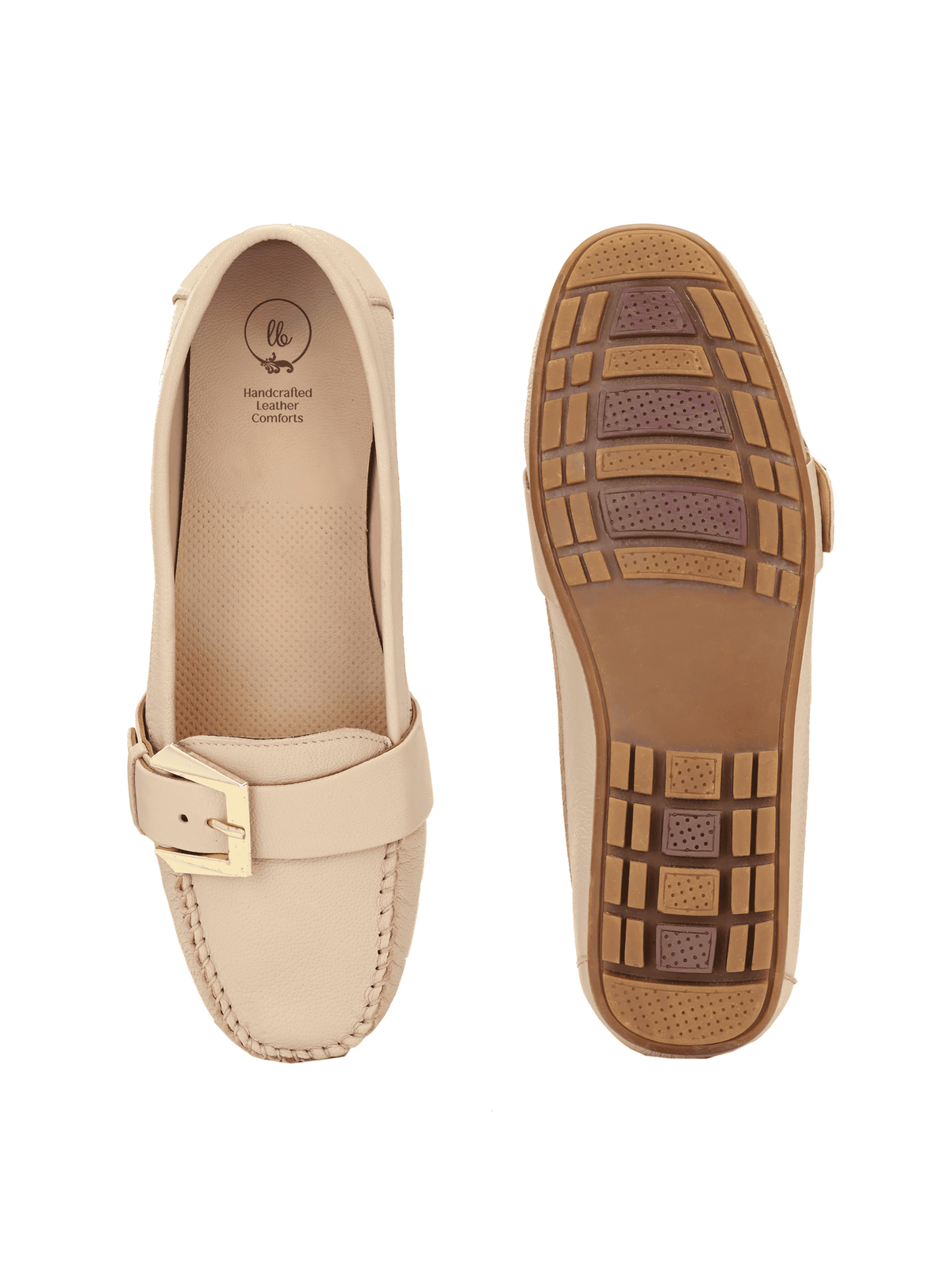 Kiya Buckled Leather Loafers