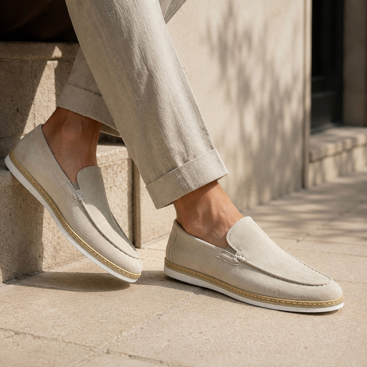 Fernando Premium Suede Leather Slip-On Loafers
