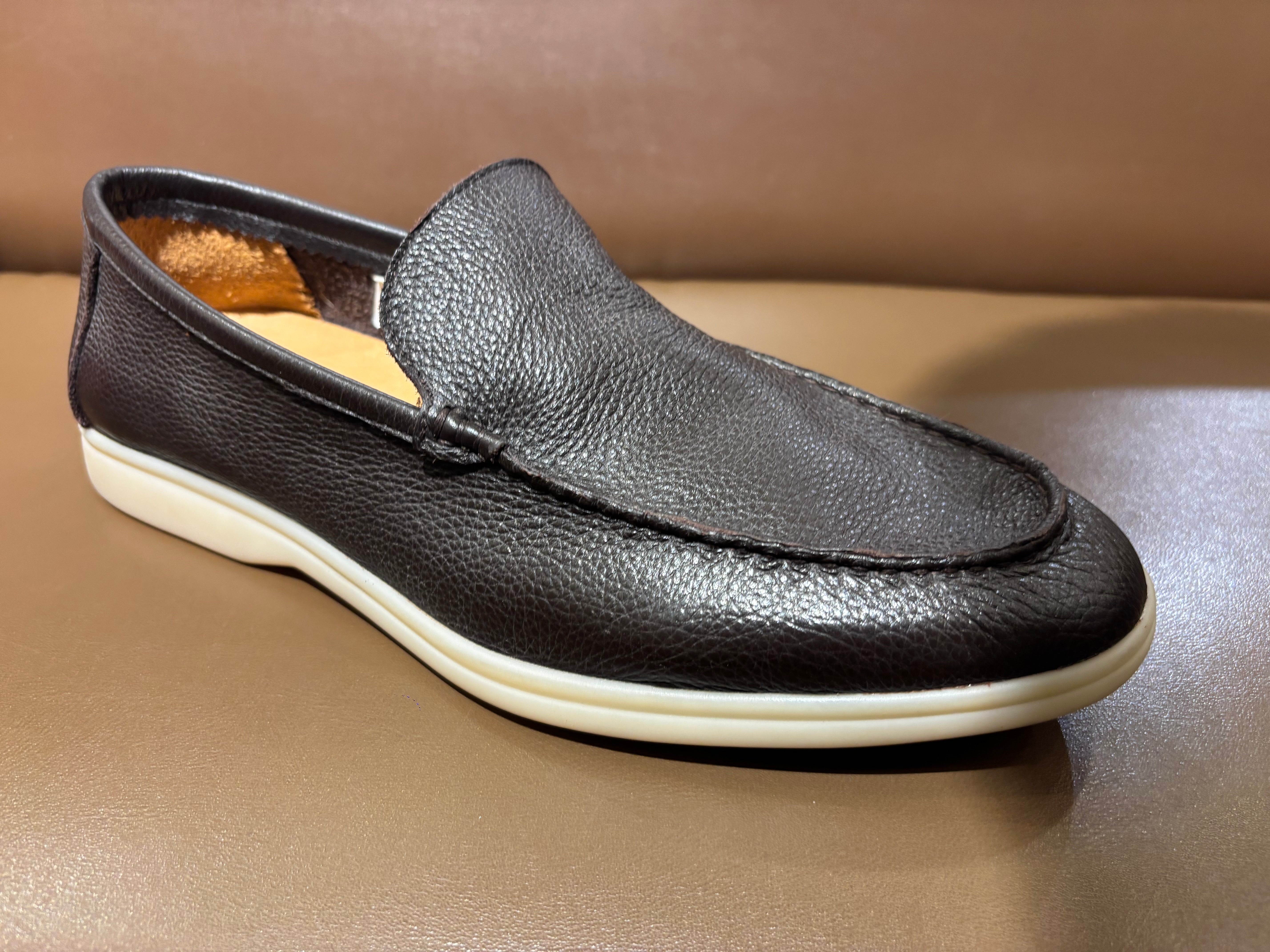 Delap Premium Leather Slip-On Loafers