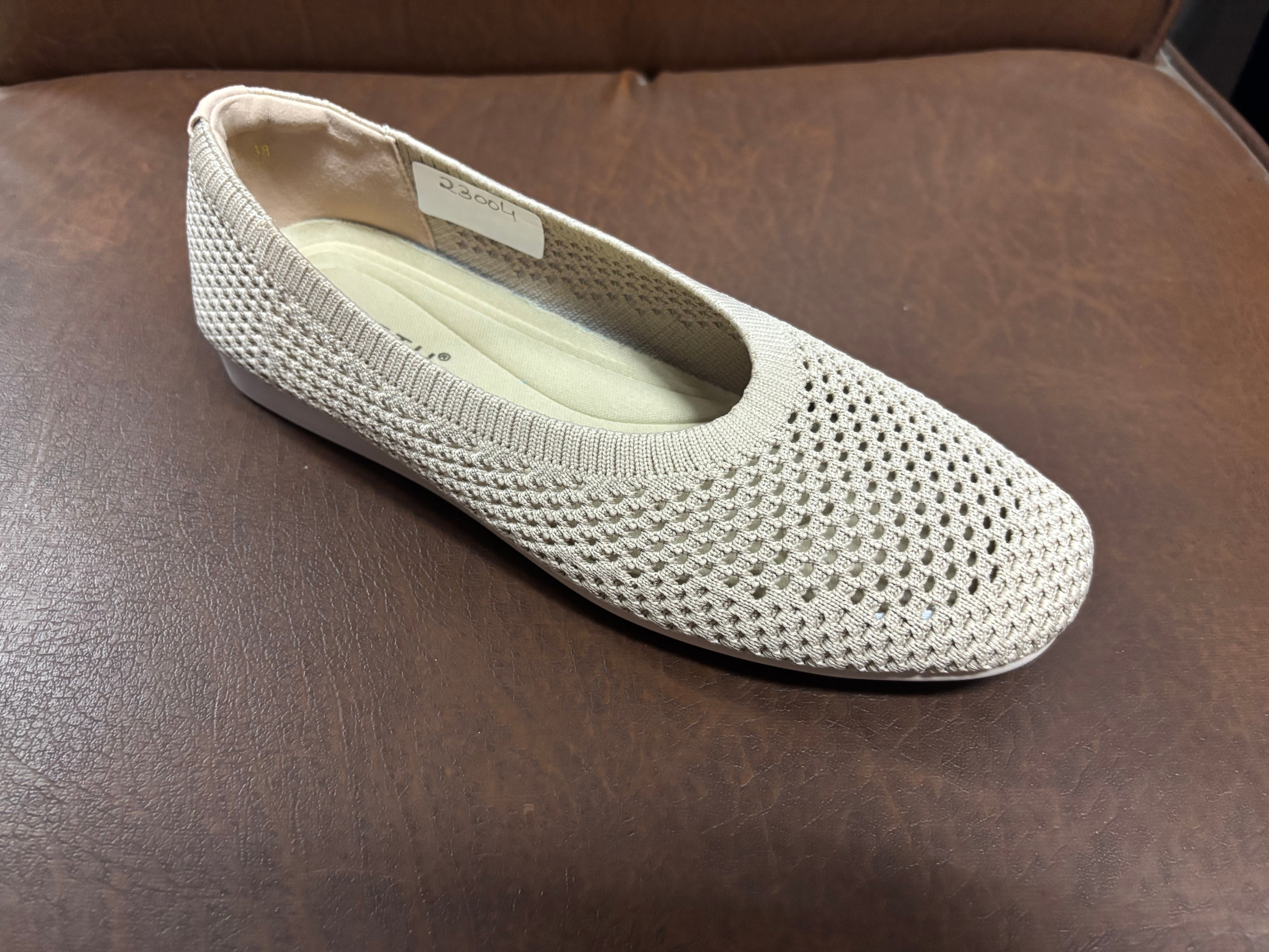Grace Crochet Flat Flexi Comfort Ballerinas