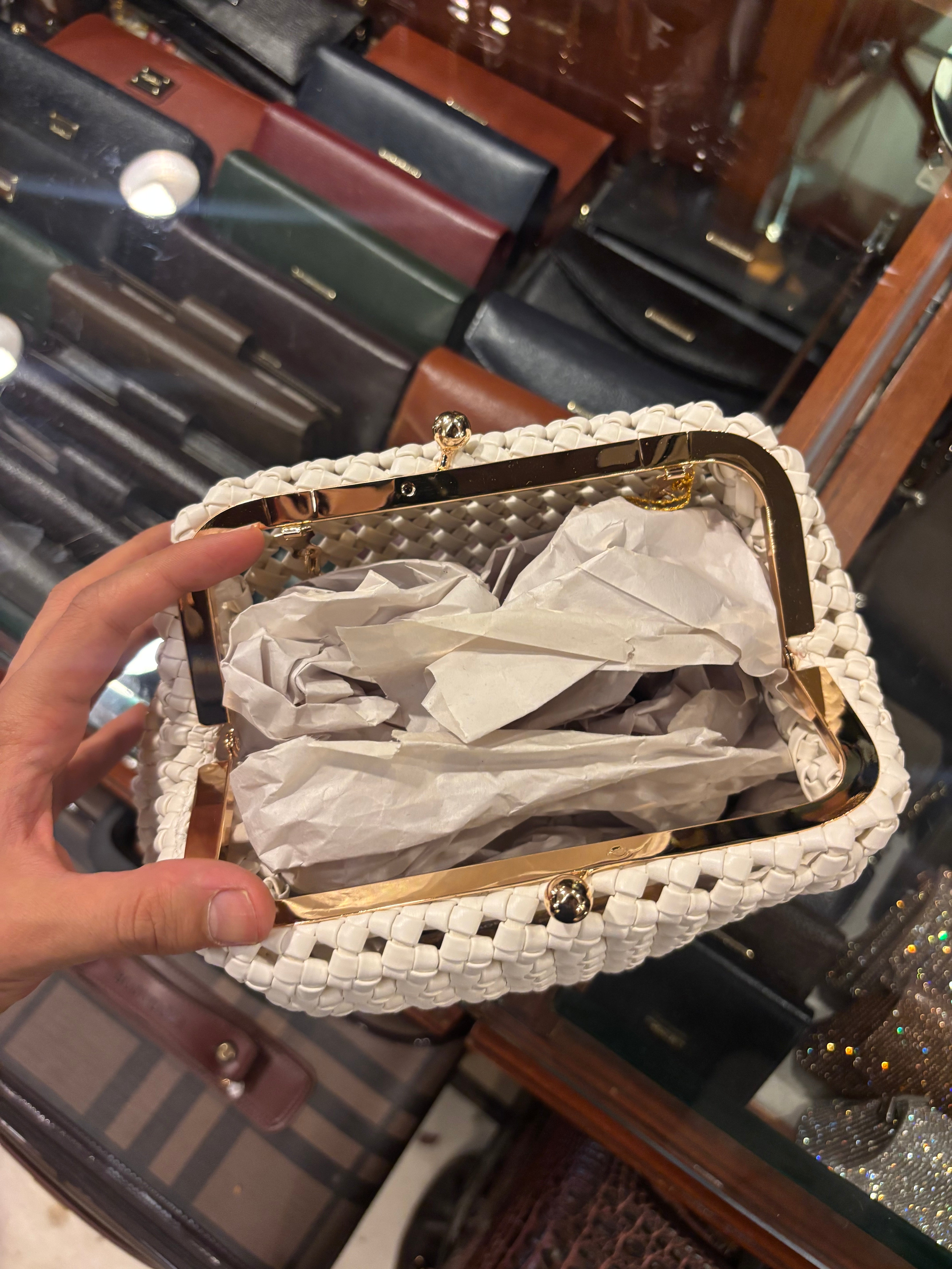 Woven Soft Quilt Sling Bags