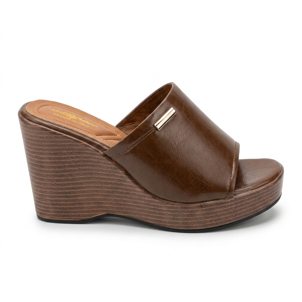 Berlin Platform Peep Toe Wedge Heels