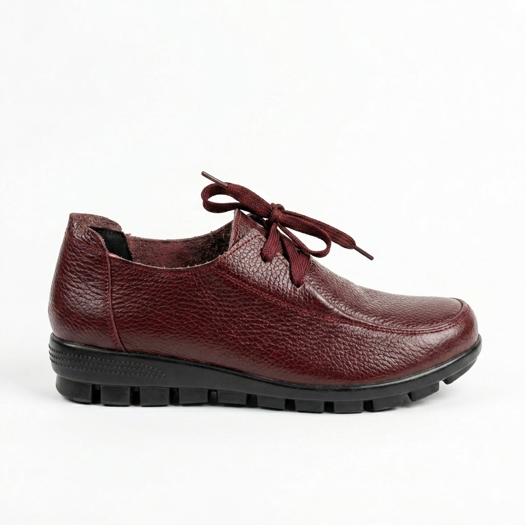 Arianna Casual Leather Lace Up Derby Shoes