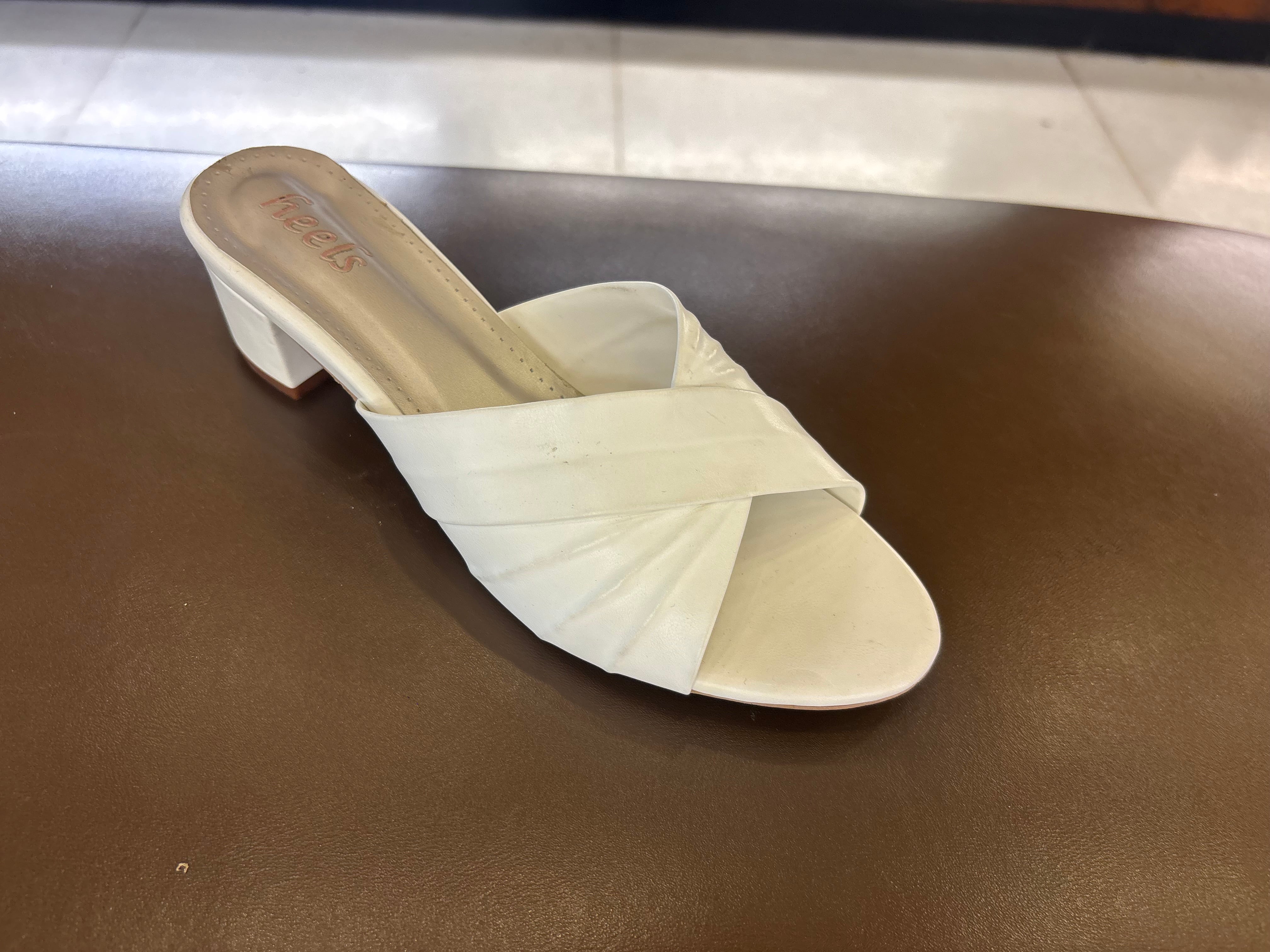 Jenny Swirl Peep Toe Block Heels