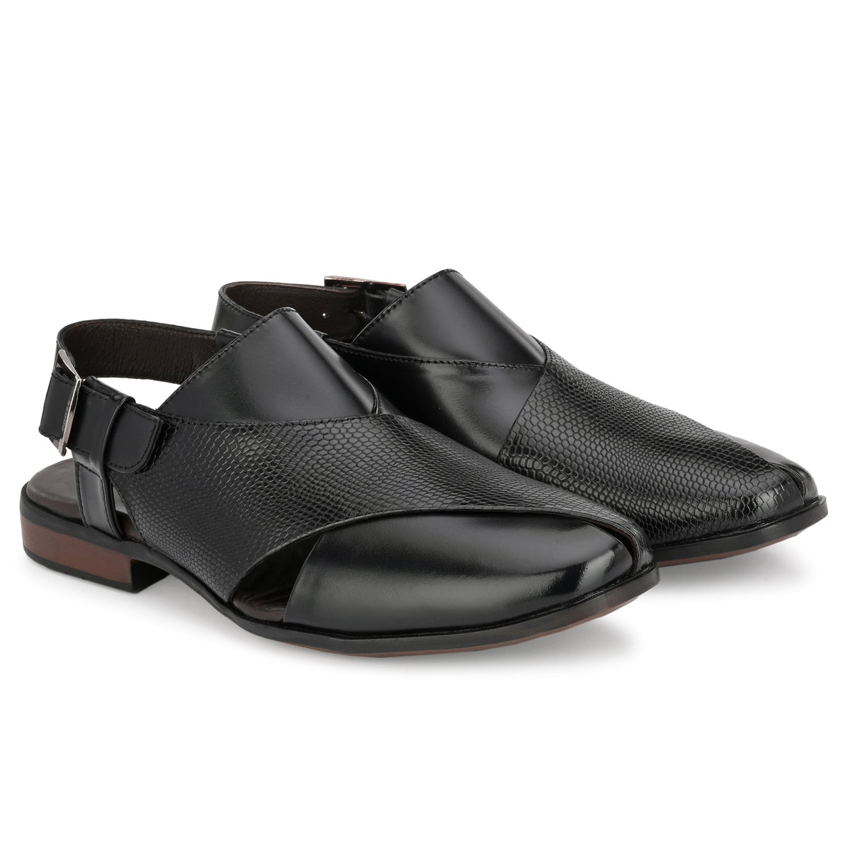 Frezan Leather Ethnic Peshawari Sandals