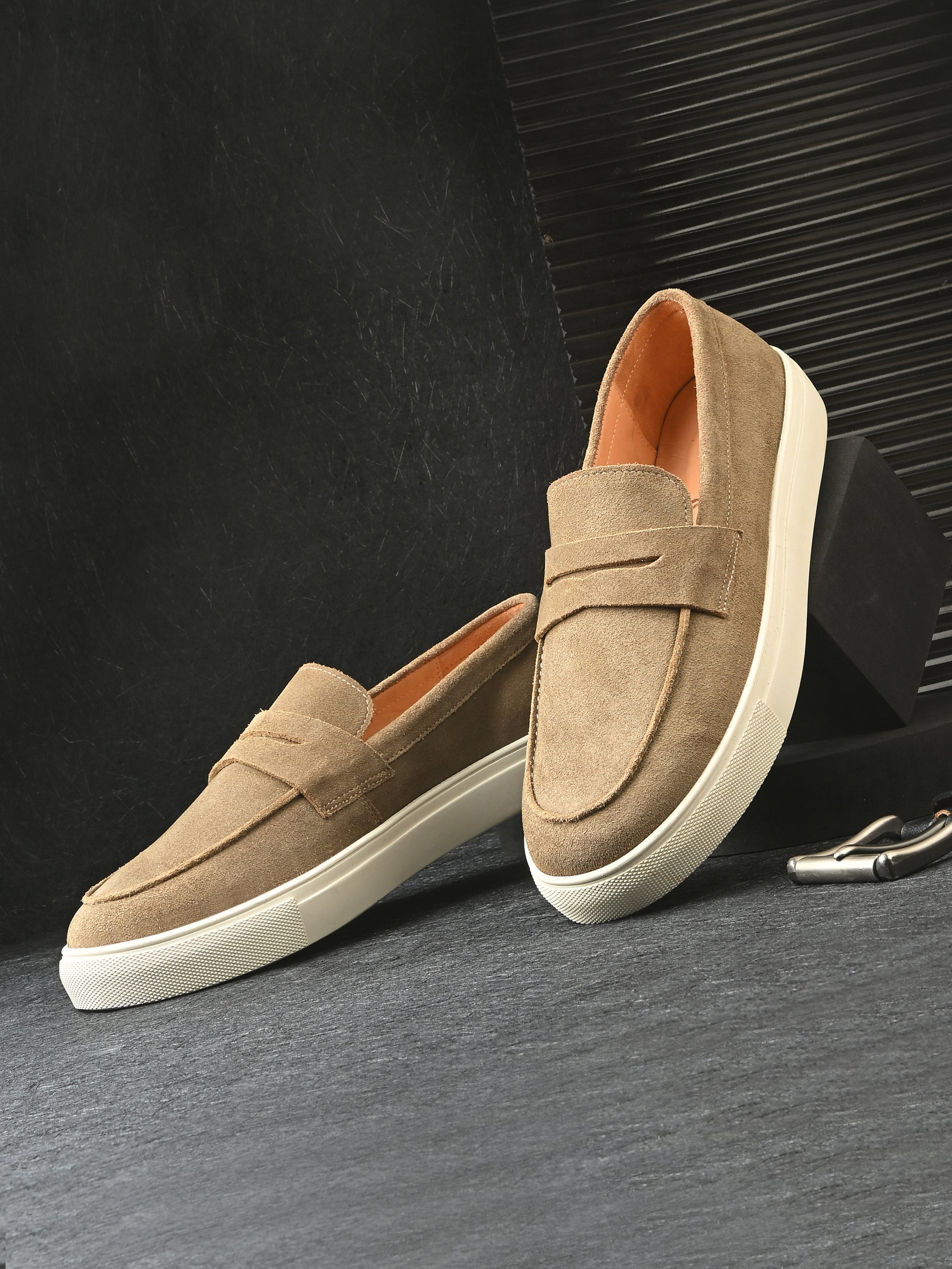 Fabrizio Suede Leather Slipons