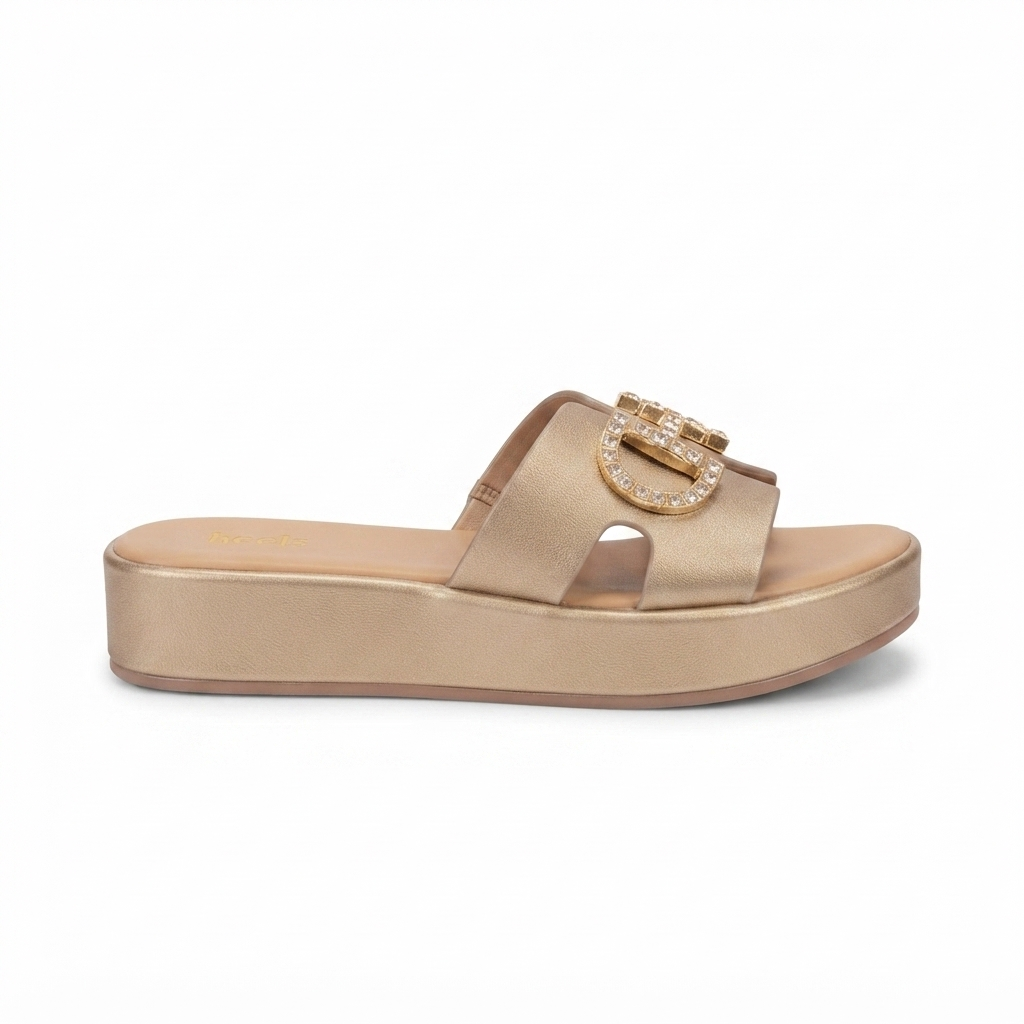 Layla Premium Cushioned Wedge Sliders