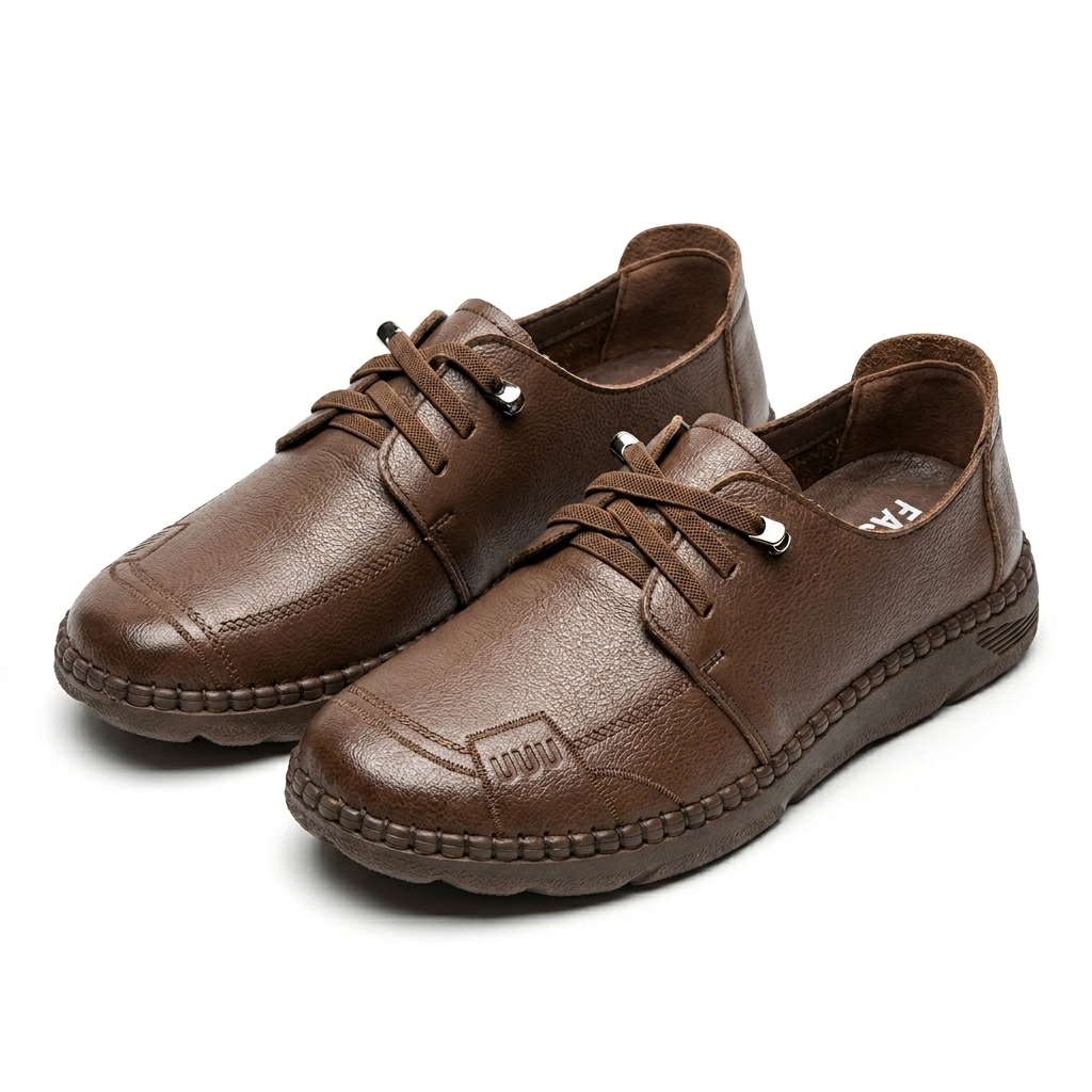 Bianca Premium Leather Comfort Derby Lace Loafers