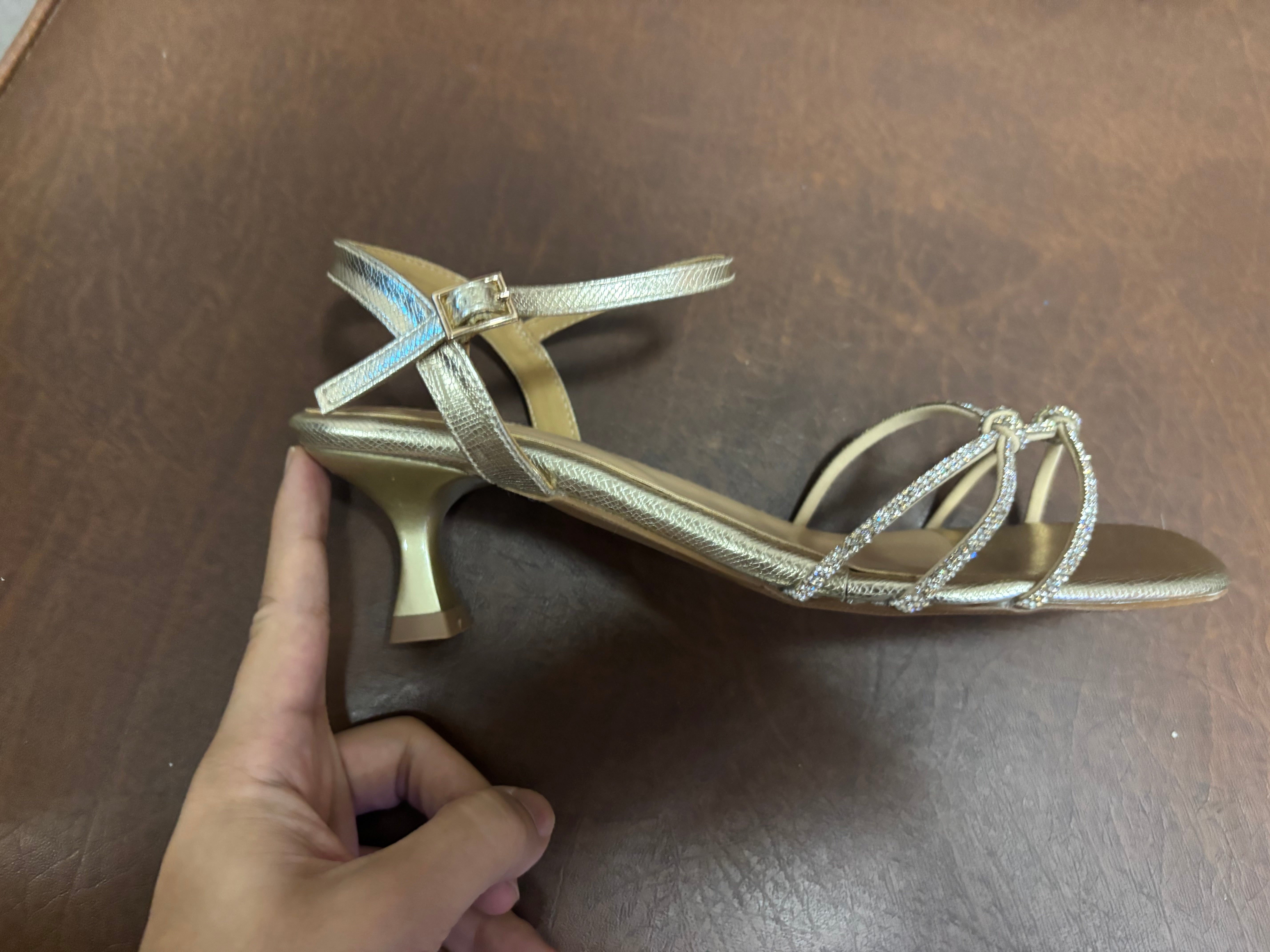 Zara 2.0 Bling Strappy Kitten Heels