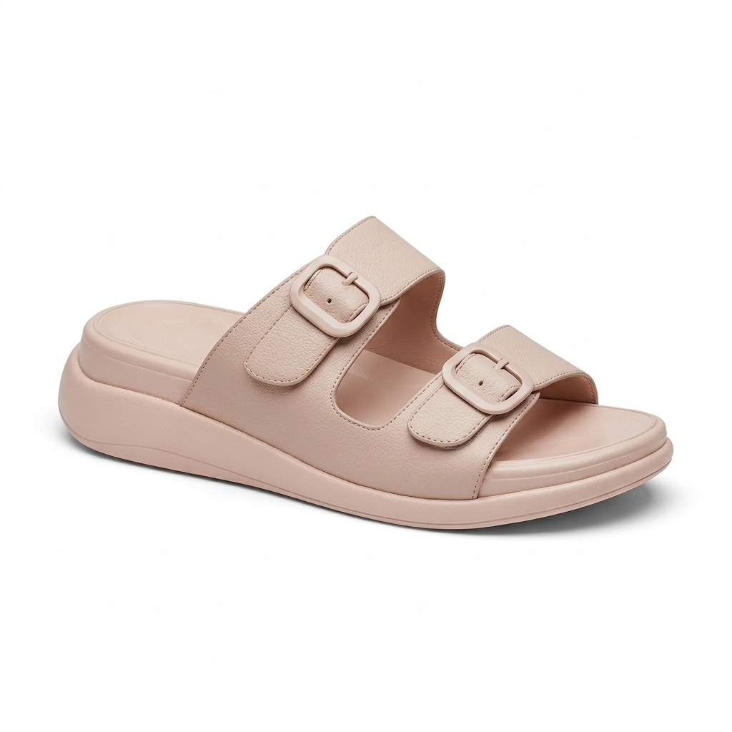 Moreau Comfort Double Strap Chunky Sliders