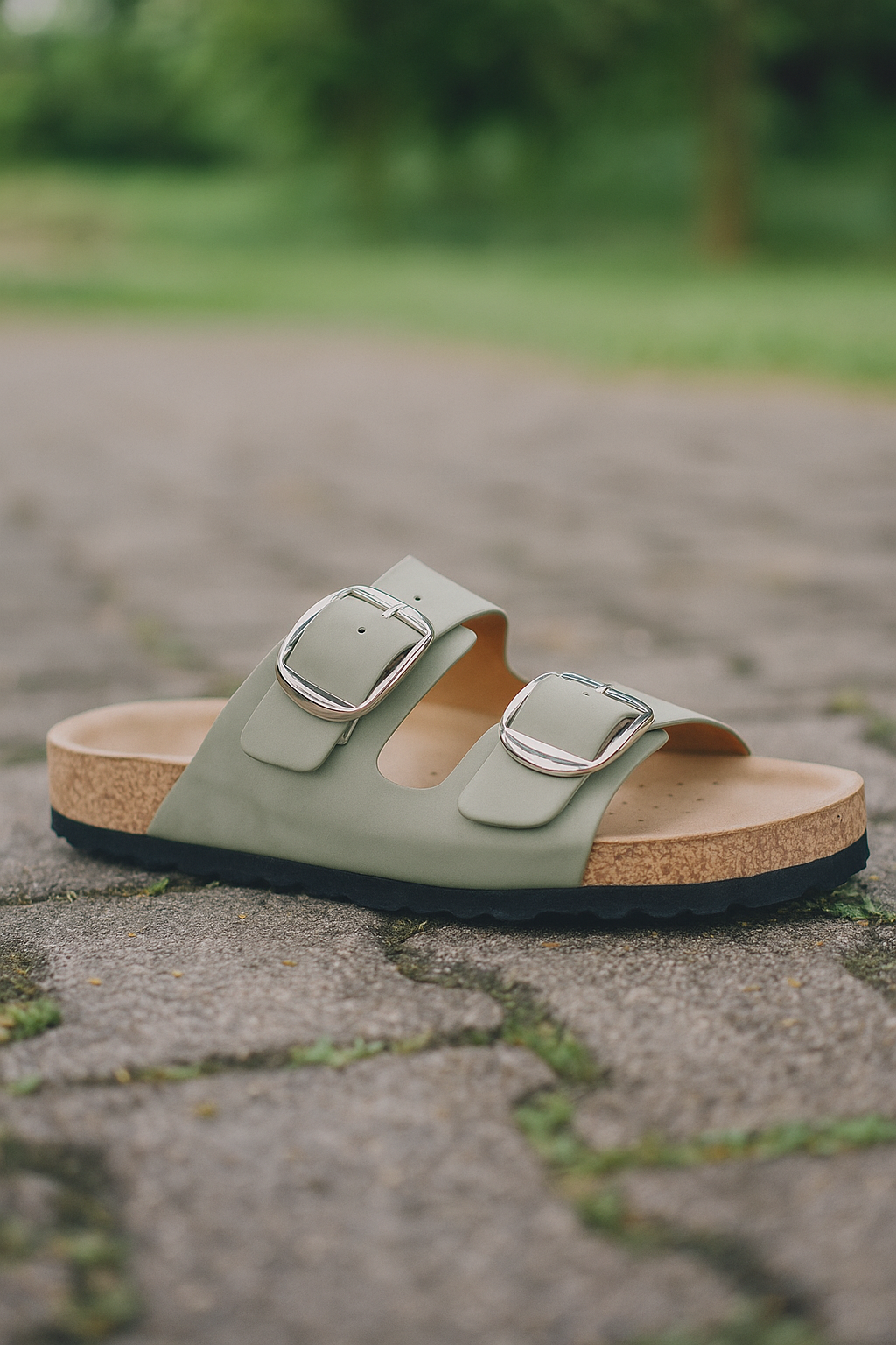 Bianca Double Strap Sliders