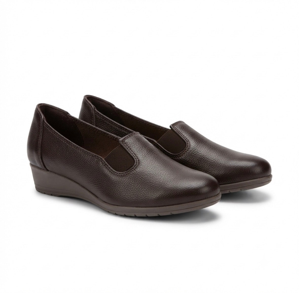 Kylie 2.0 Leather Elastic Wedge Ballerinas