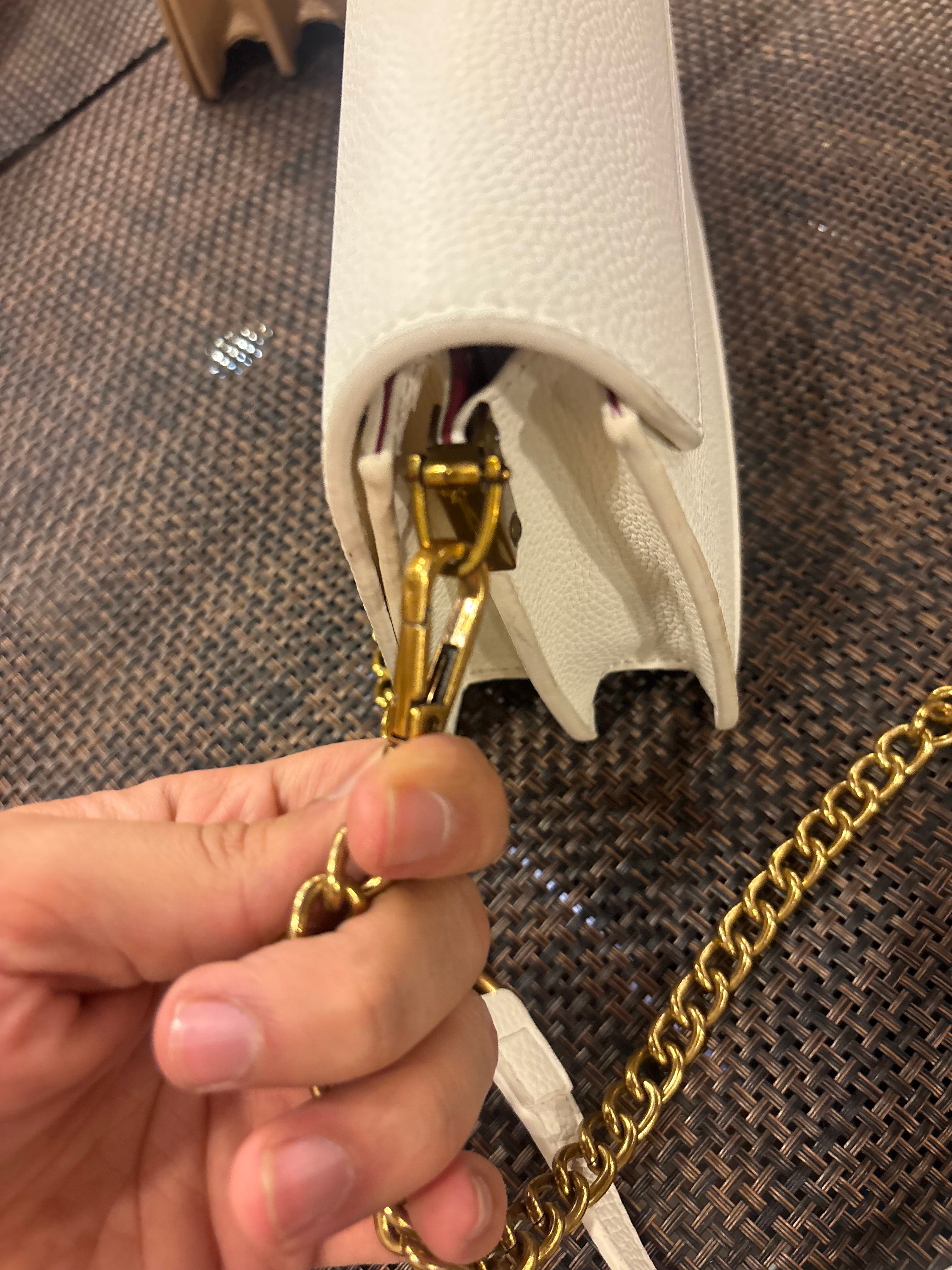 Metallic Snake Buckle Top Flap Sling Bag